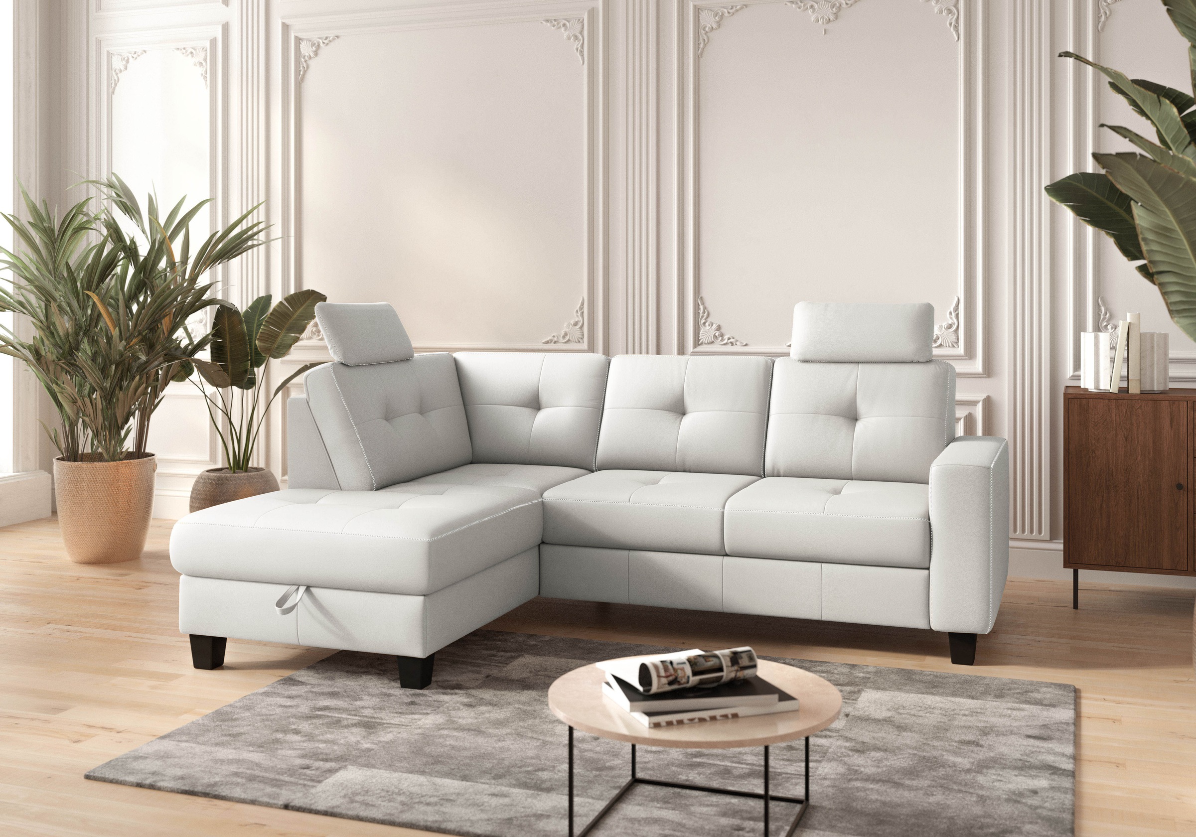 PLACES OF STYLE Ecksofa »Varese« wahlweise mit Bettfunktion und Bettkasten günstig online kaufen
