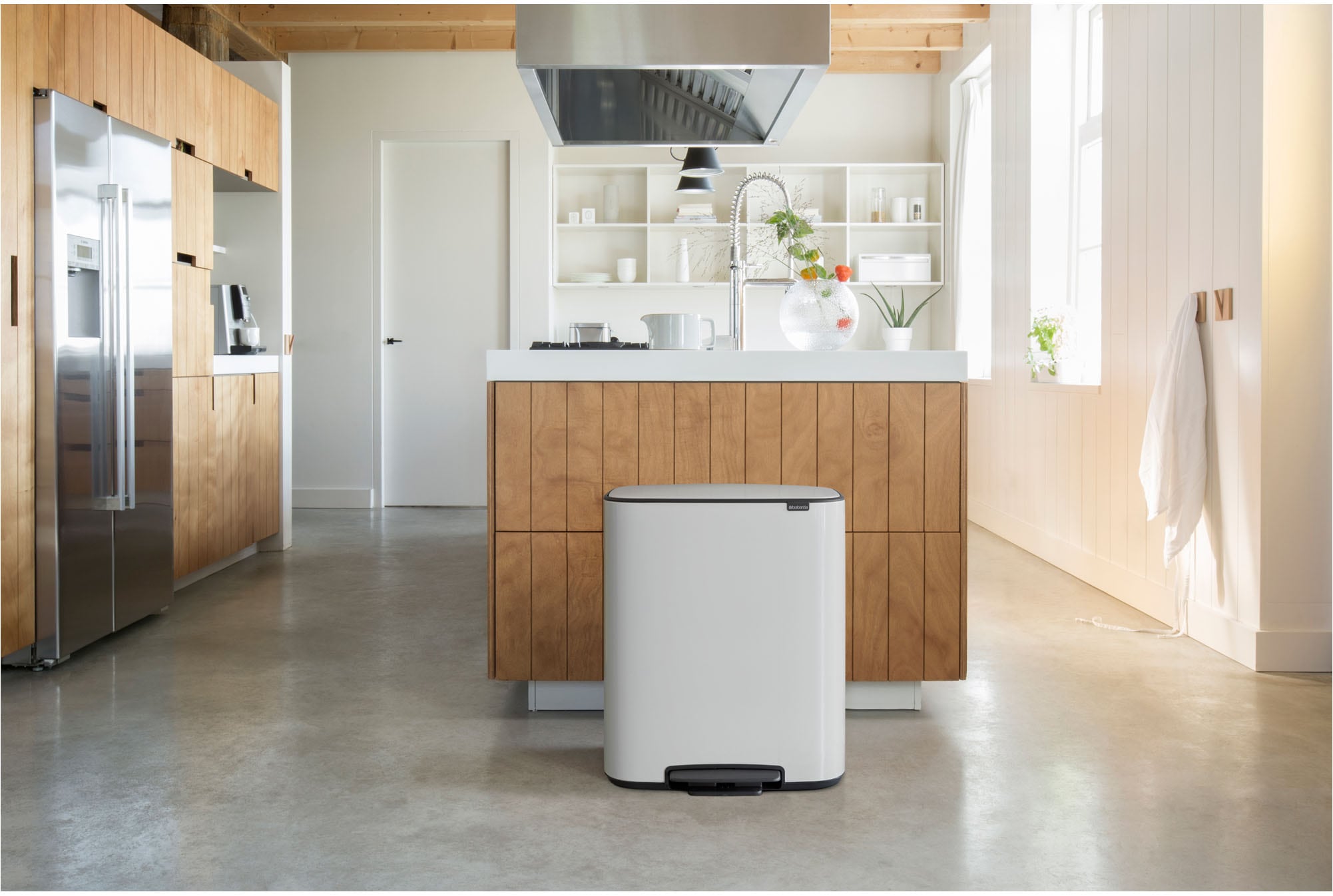 Brabantia Mülleimer »Bo Treteimer, 2 x 30L«, sanft schließender Deckel, mit leichter Pedalbedienung
