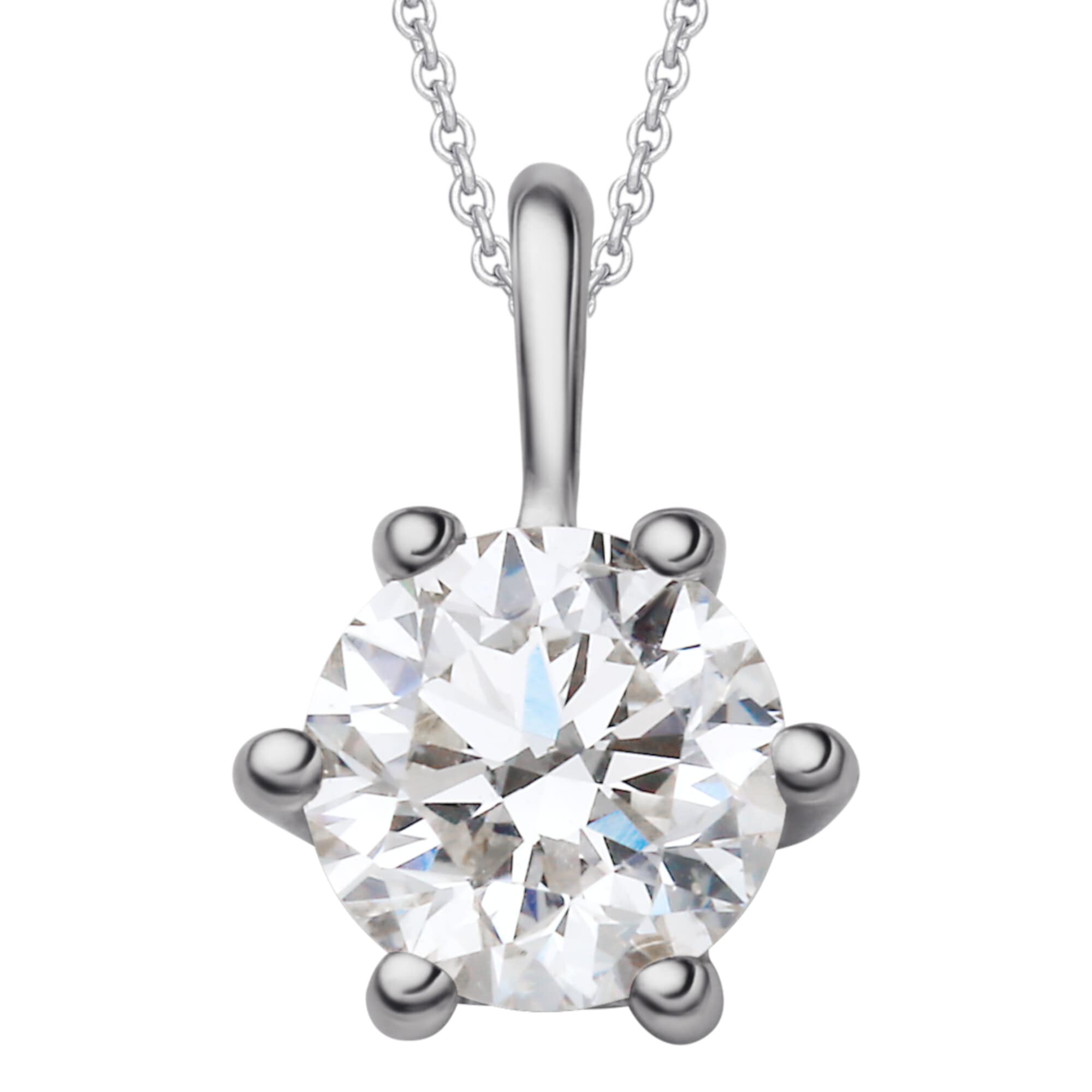 ONE ELEMENT Kette mit Anhänger »0,30 ct Diamant Brillant Anhänger aus 750 Weißgold«,... kaufen