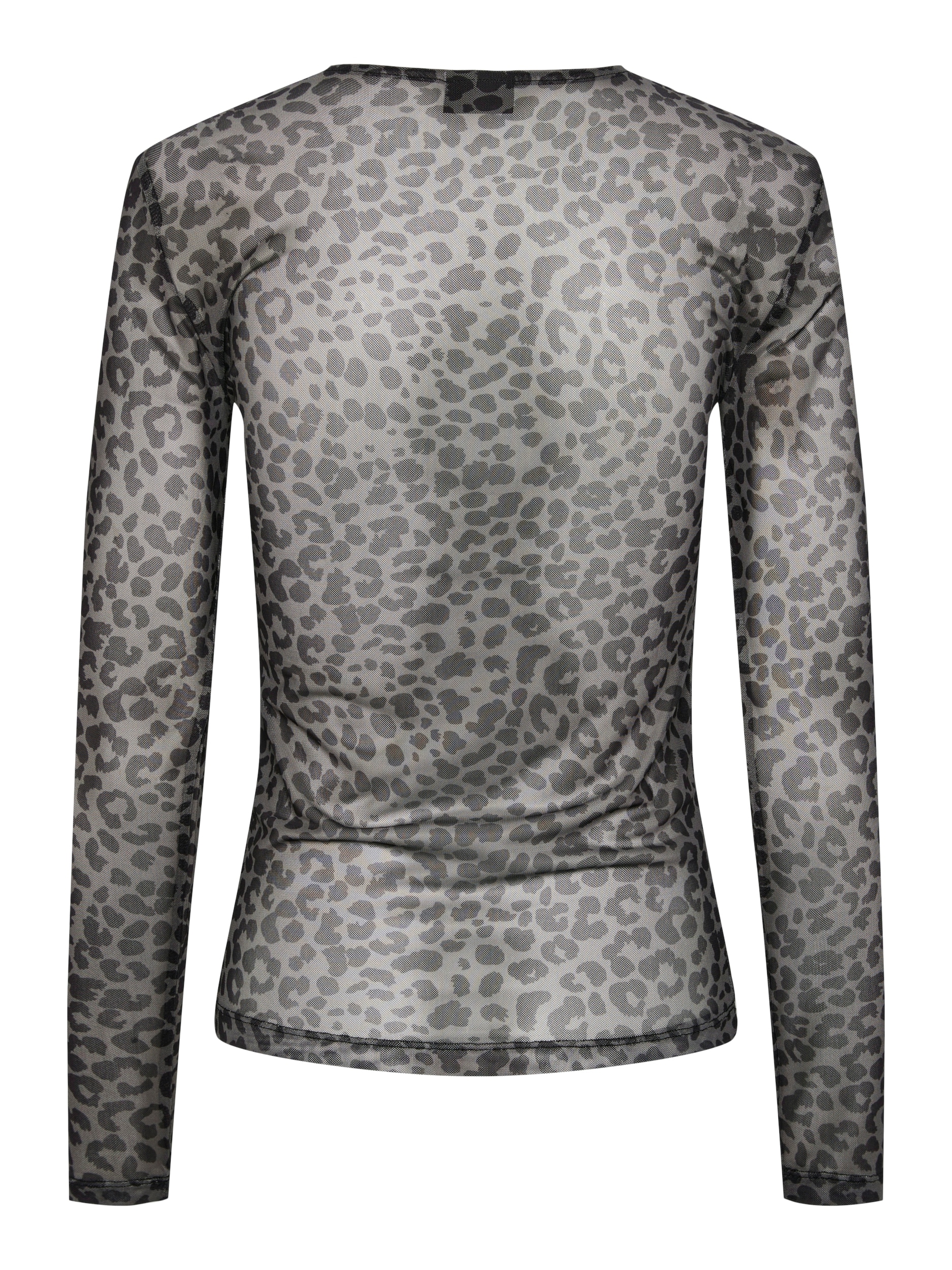 pieces Langarmshirt »PCNINNI LS MESH TOP NOOS BC« Materialmix, regular fit