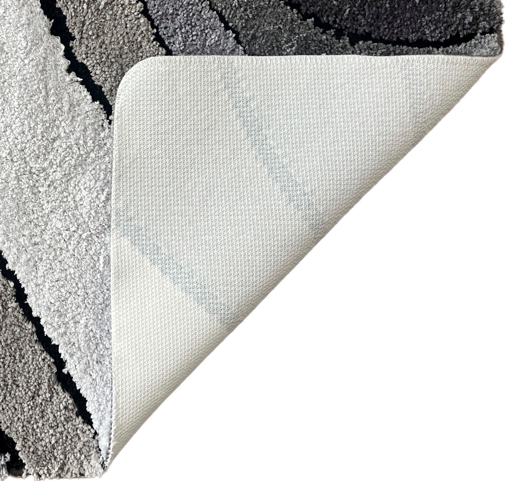 my home Badematte »Josie, Badvorleger, Badezimmer Teppich«, rutschhemmend beschichtet, fußbodenheizungsgeeignet-schnell trocknend-strapazierfähig, Badteppich, Badematten, rechteckig, rund & als 3-tlg. Set erhältlich