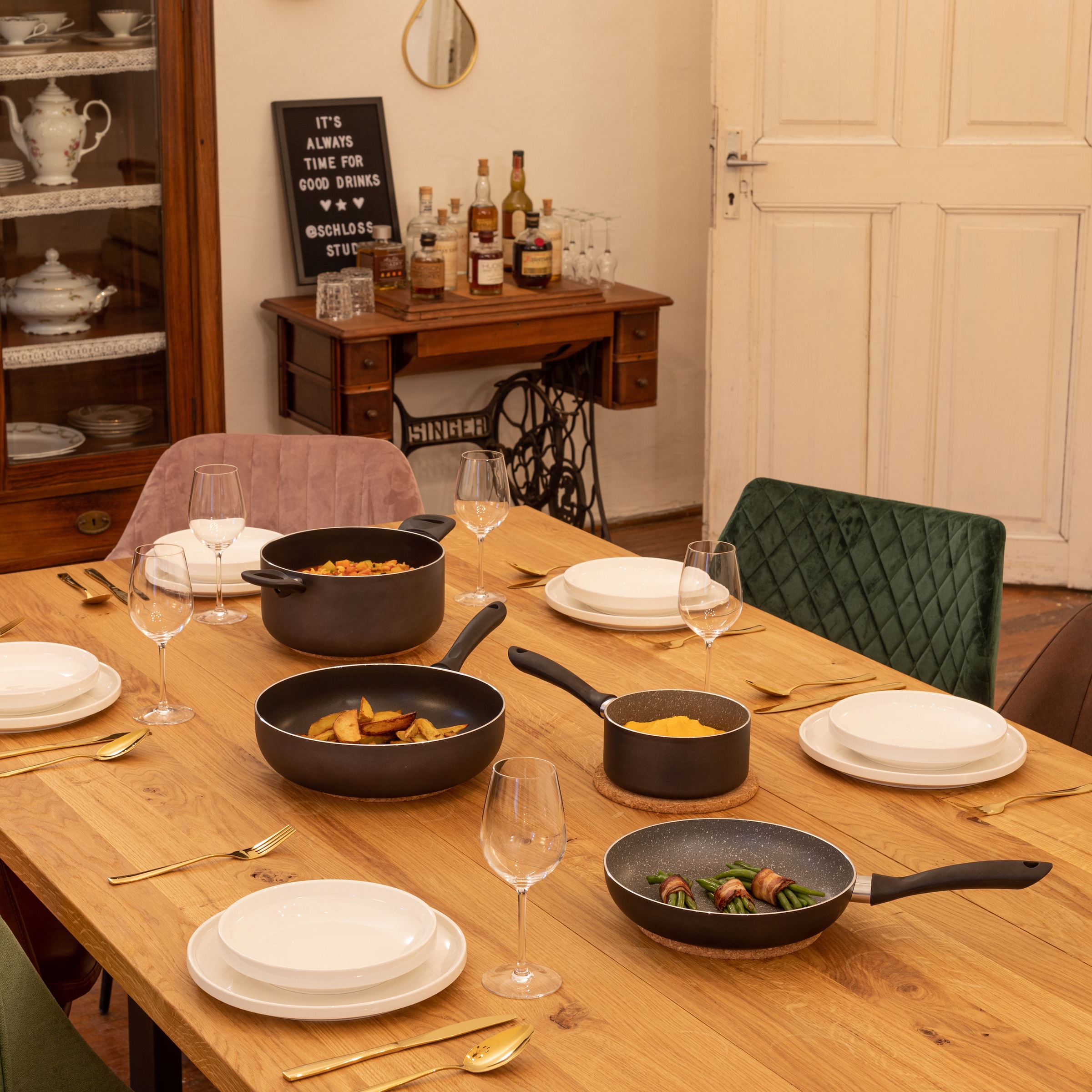 MÄSER Topf-Set »Kochtopf-Set Izar, Aluminium« Aluminium Set, 6 Stk. tlg.