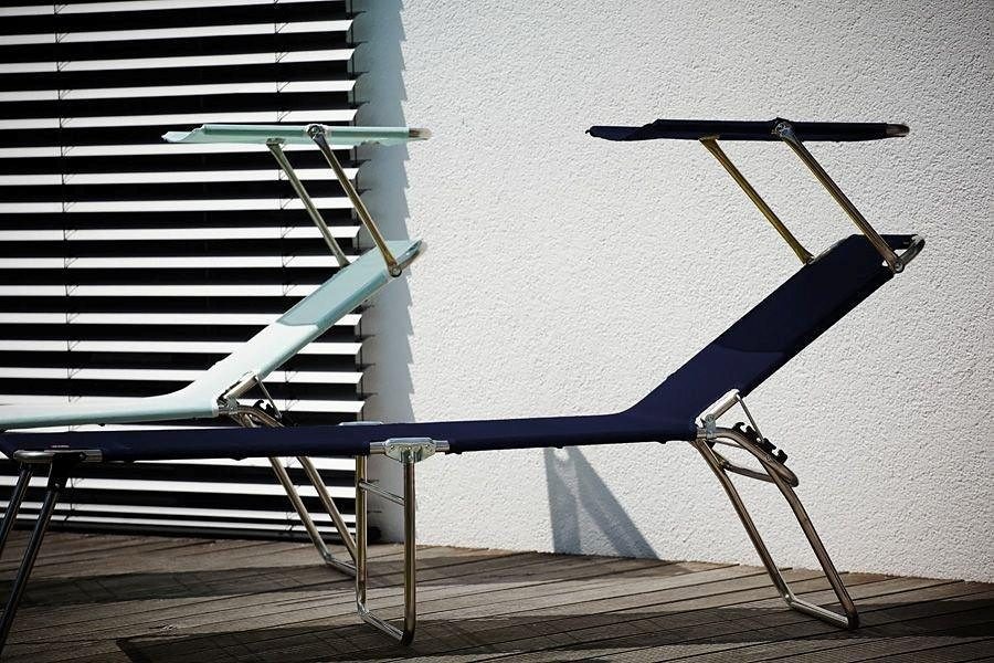 Fiam Relaxliege »fiam amigo 40+ sun«, Dreibeinliege mit Sonnendach günstig online kaufen
