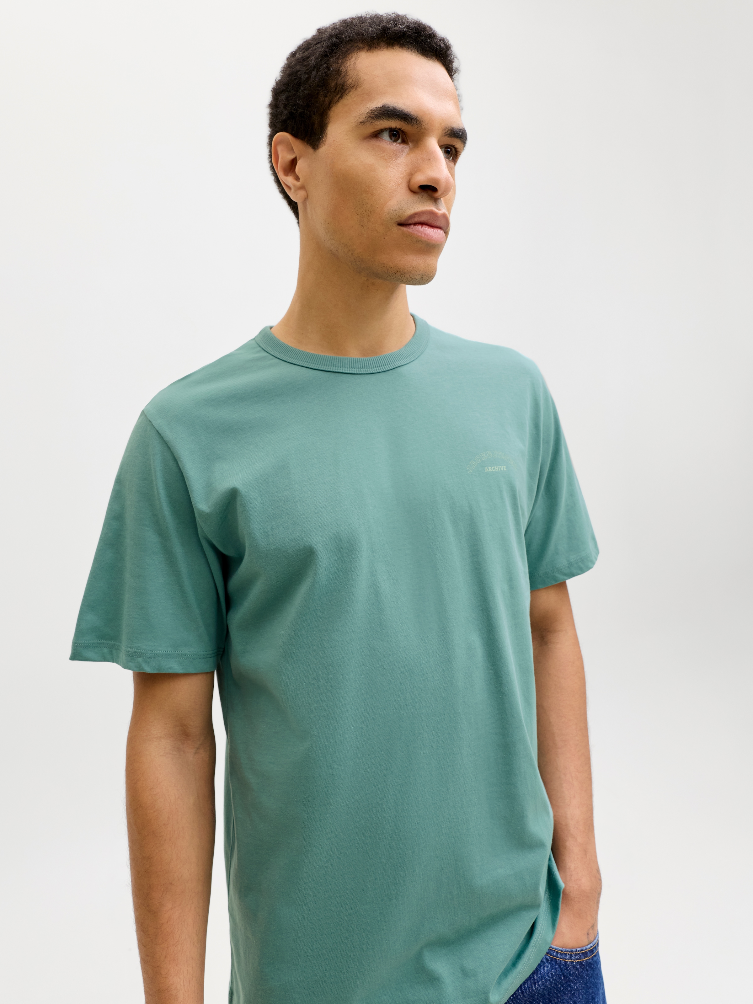 Jack & Jones Rundhalsshirt »JJCOLLEGE LOGO TEE SS CREW NECK«