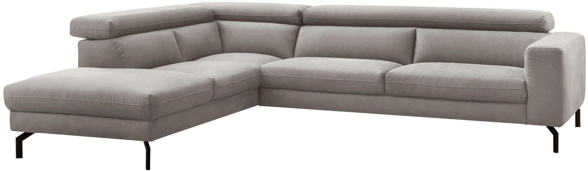 Places of Style Ecksofa »Olanta, modern und bequem, Breite 305cm, Fuß 16cm günstig online kaufen