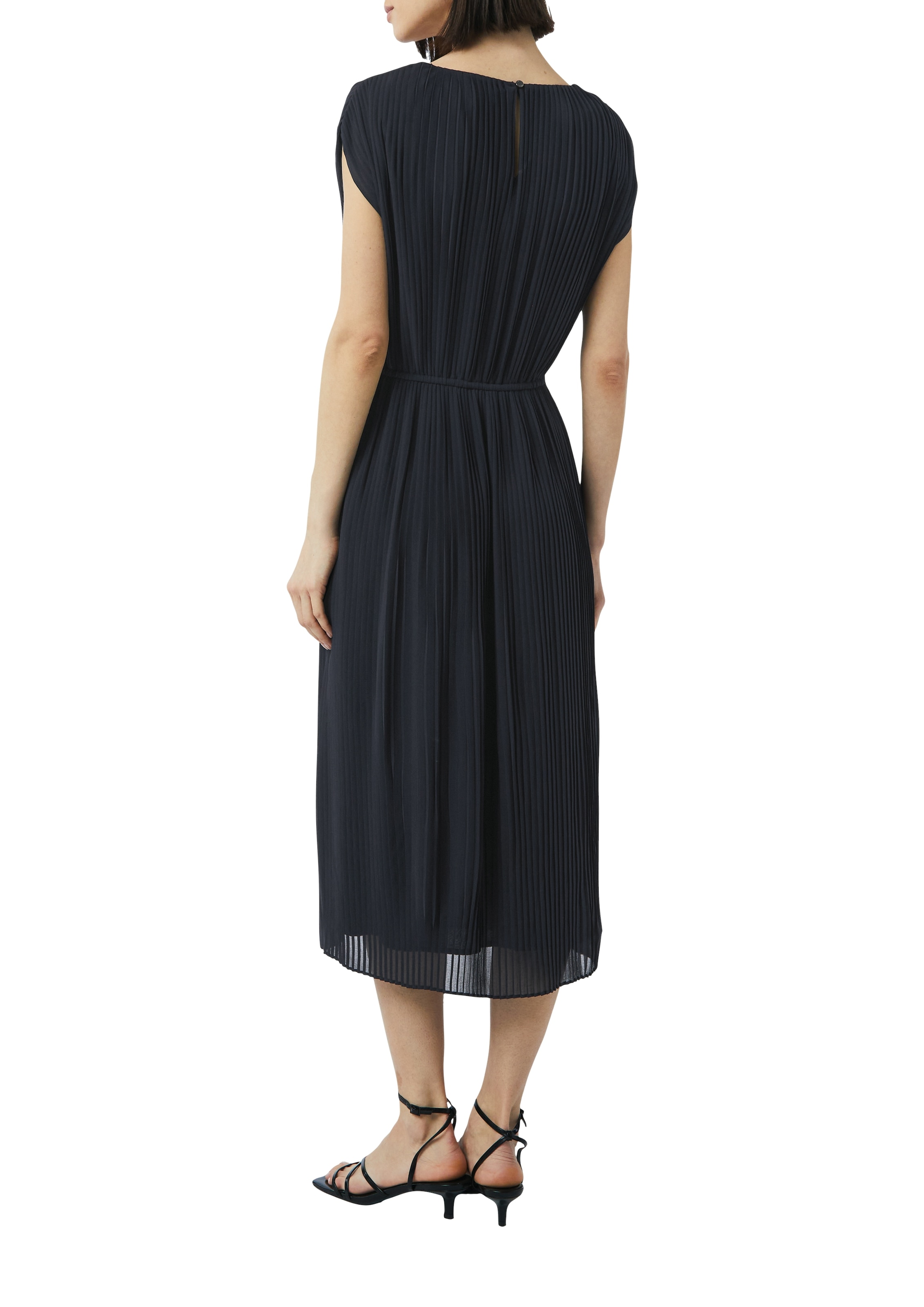 Comma Midikleid, ohne Ärmel und mit Kordel