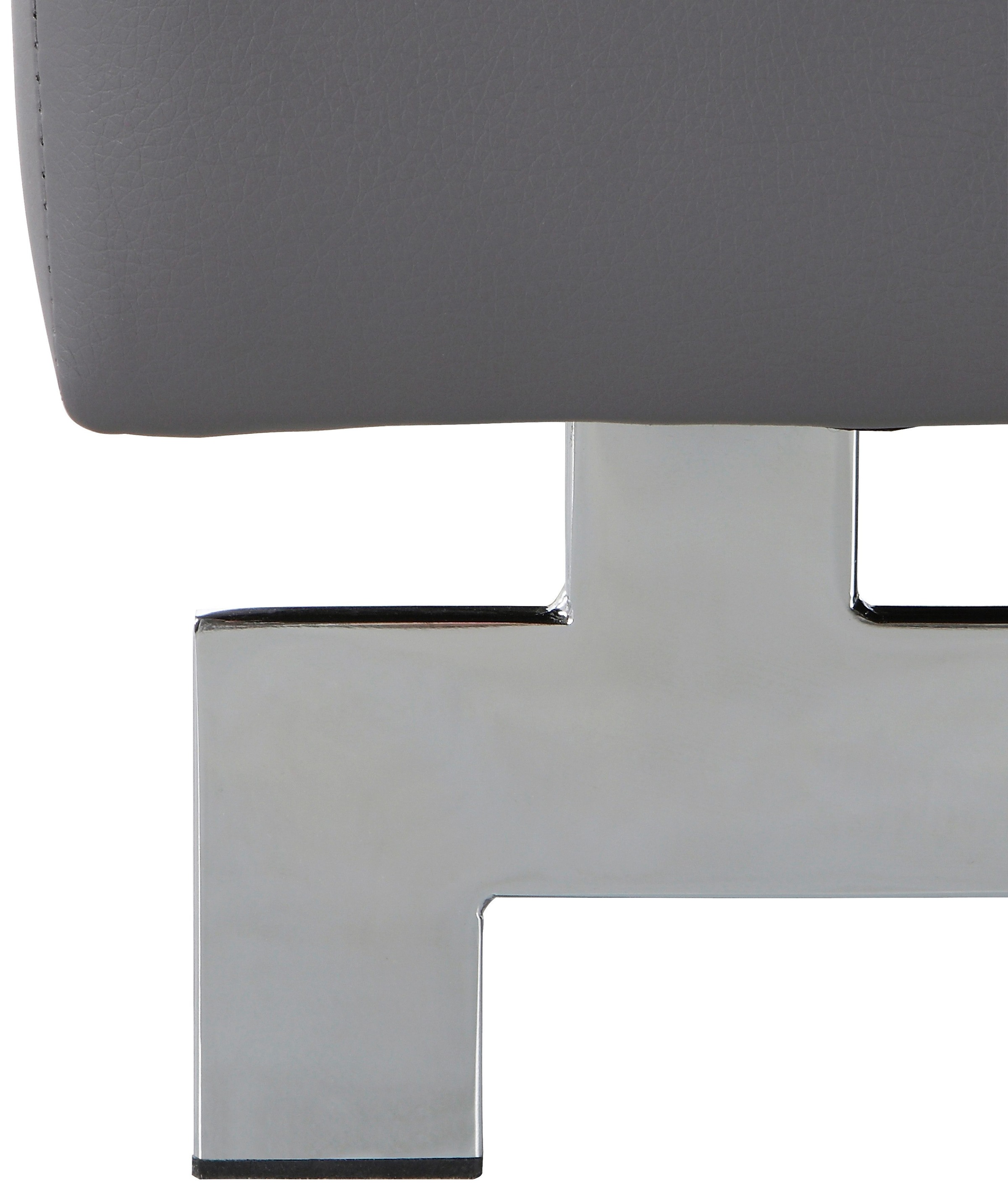 COTTA Ecksofa »Chef L-Form«, mit Kopfteilverstellung, edle Metallkufen, wahlweise mit Bettfunktion