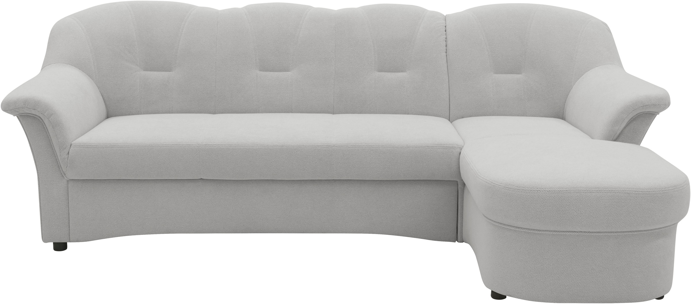 DOMO collection Ecksofa »Flores Schlafsofa, B/T/H: 233/142/86 cm, L-Form«, wahlweise mit Bettfunktion, wahlweise mit Federkern, auch in Leder