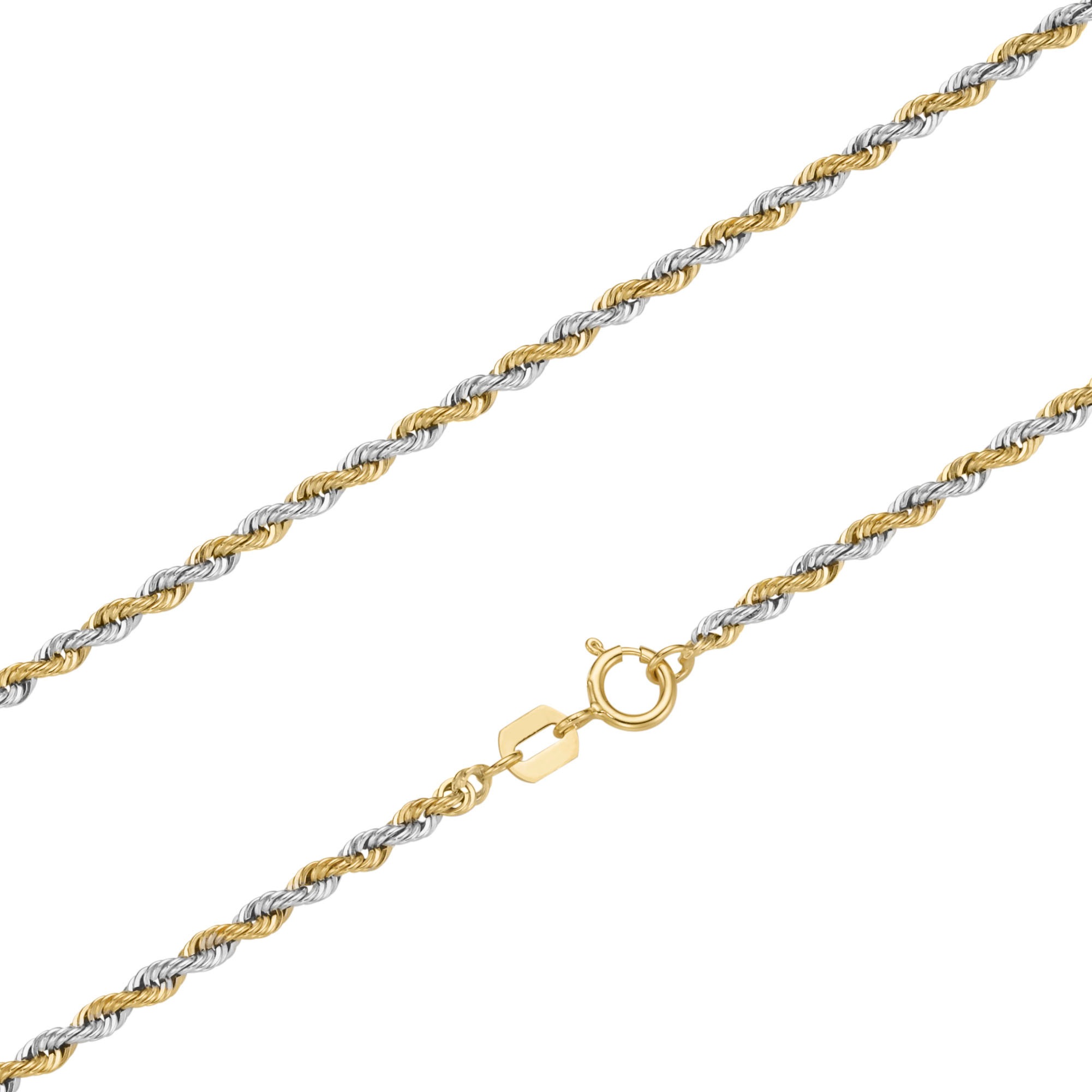 Firetti Goldkette »Schmuck Geschenk Gold 375 Halsschmuck Halskette Kordelkette bicolor«