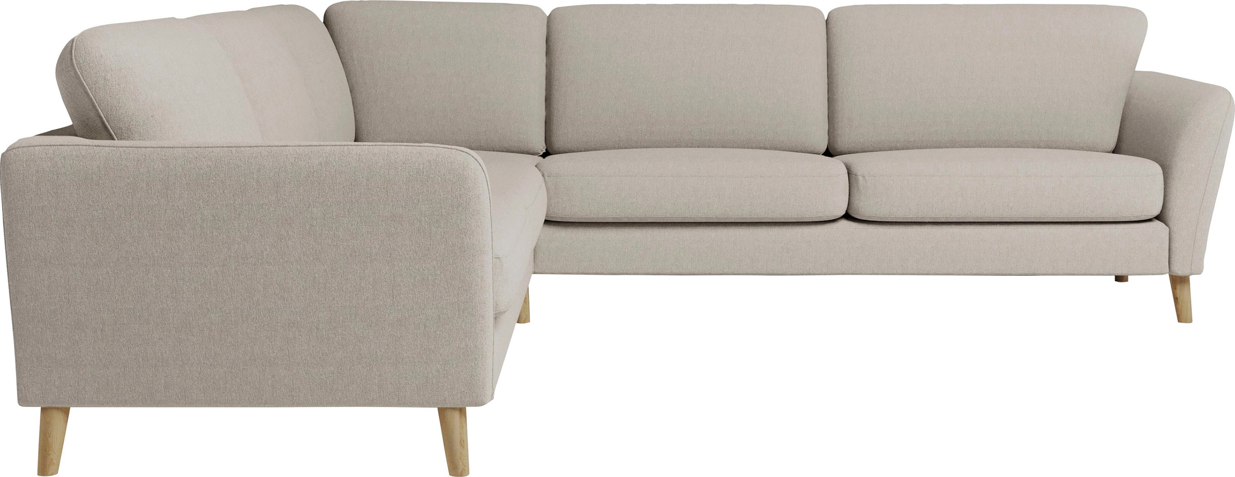 Home affaire Ecksofa »MARSEILLE 278/278 cm, L-Form, Webstoff, Flachgewebe, günstig online kaufen