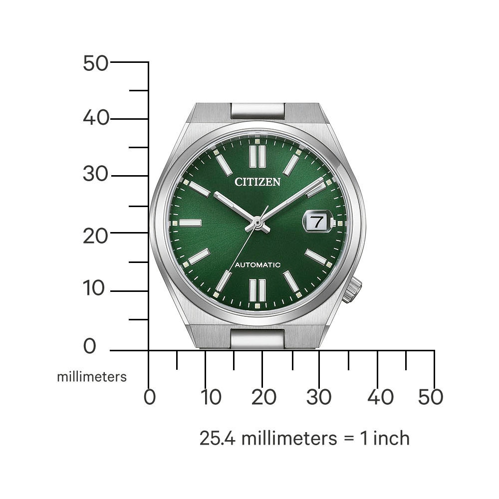 Citizen Automatikuhr »Tsuyosa«, Armbanduhr, Damenuhr, Mechanische Uhr, Edelstahlarmband, analog, Tag