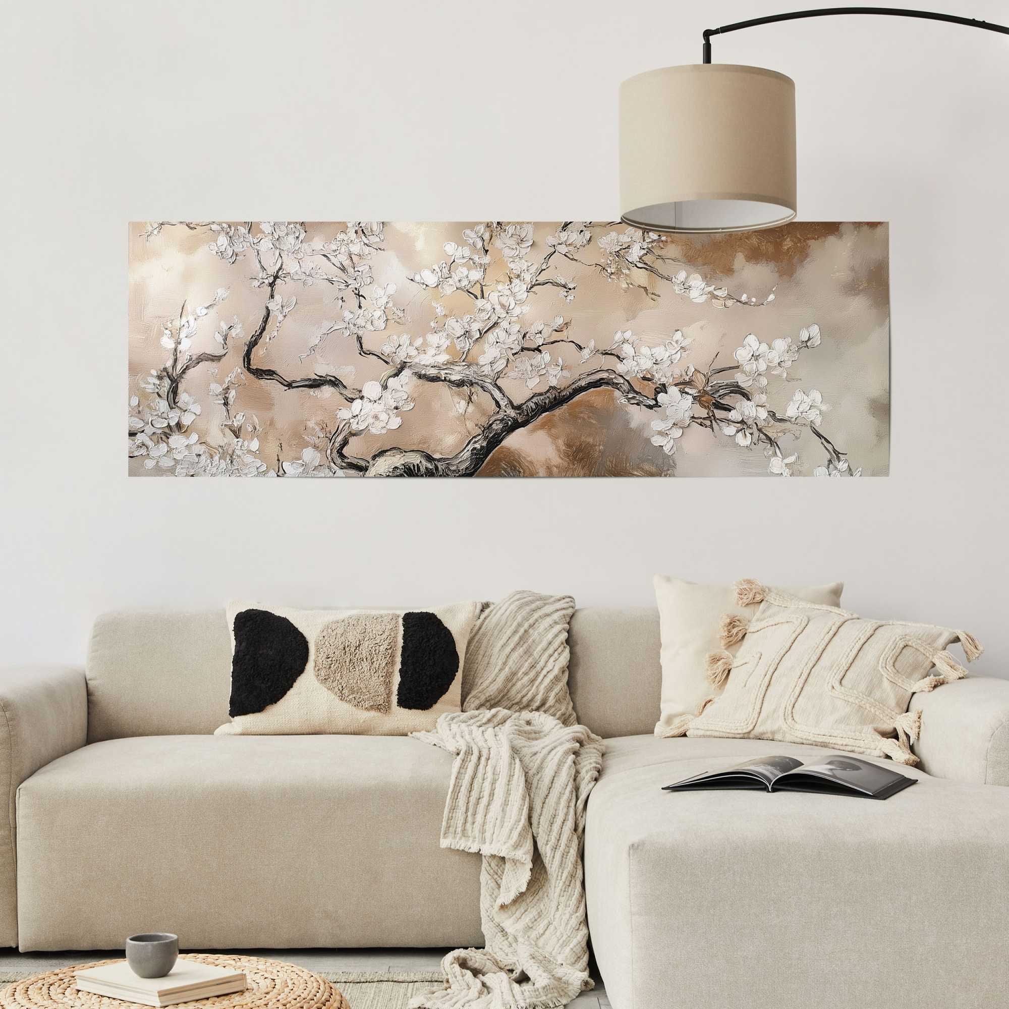 Reinders! Poster »Rustikale Blumen«, Wohnzimmer - Beige - 170 gr. Papier - Blumen und Pflanzen - 158x53 cm