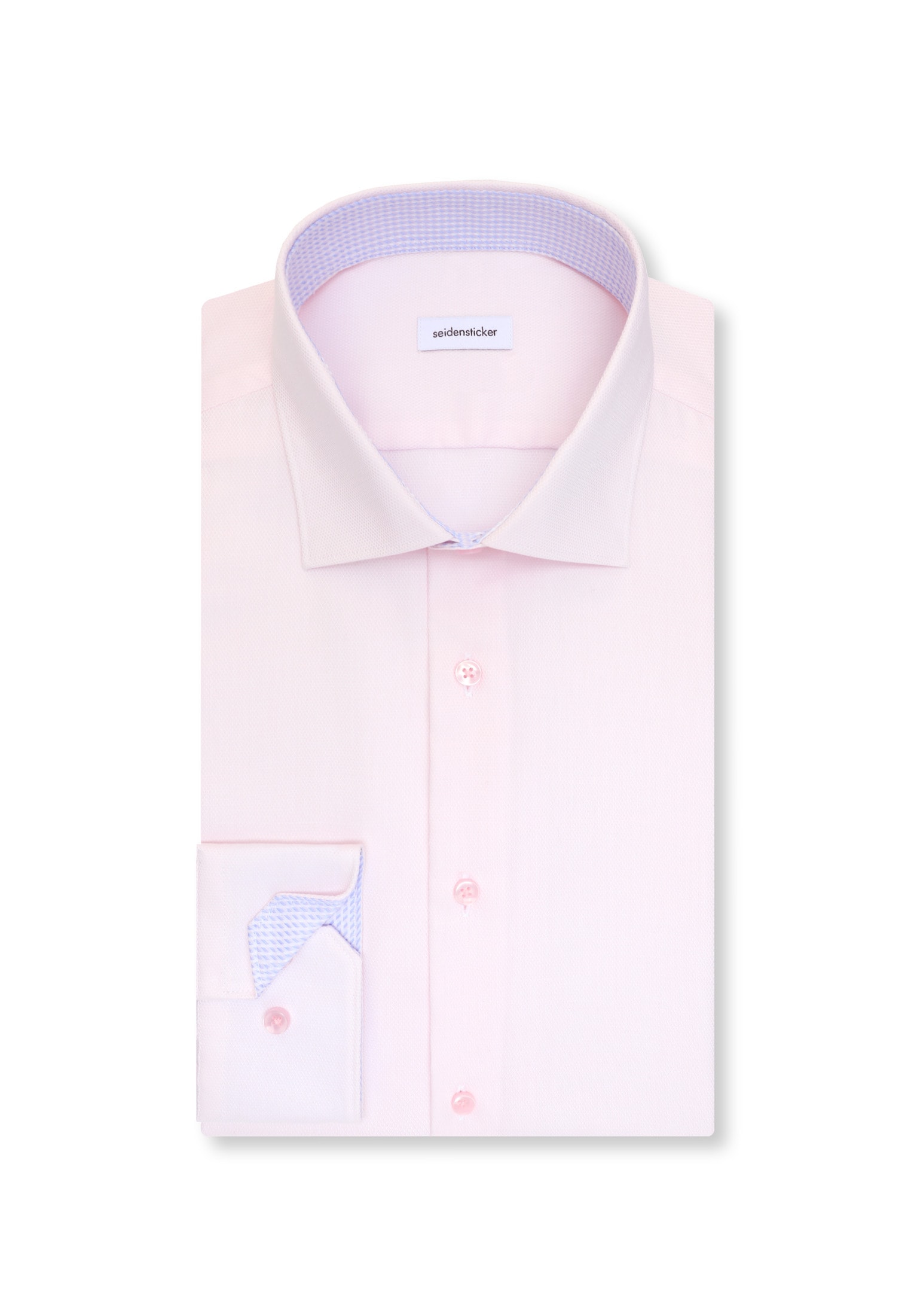 seidensticker Businesshemd »Schwarze Rose« Slim 1/1 Kentkragen Struktur