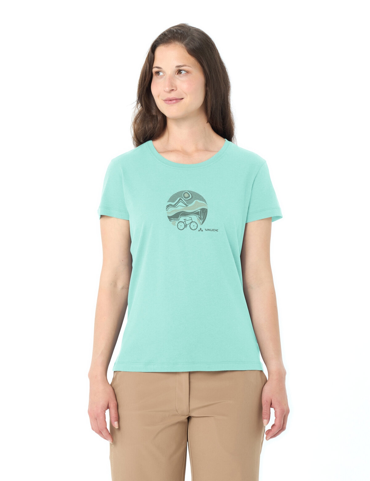 VAUDE Funktionsshirt »WOMEN'S CYCLIST T-SHIRT V« sportliche Passform, Kurzarm, für Radsport und Outdoor-Aktivitäten