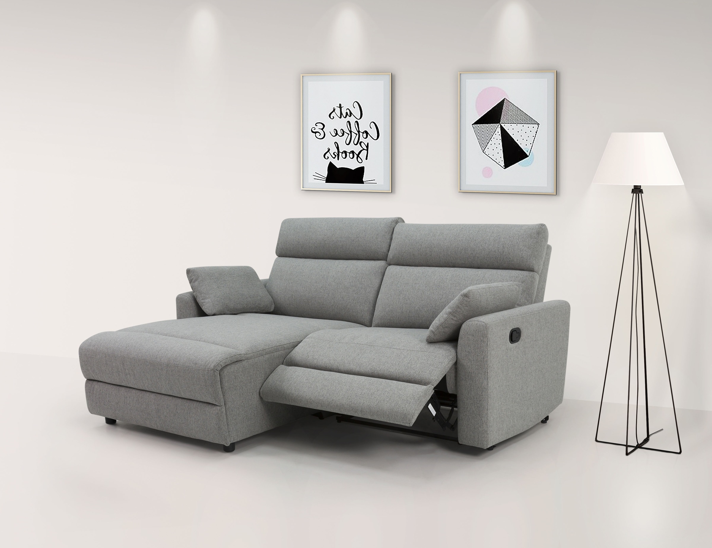 INOSIGN Ecksofa »JENNA, L-Form, 209cm, manuelle u. elektrische Funktion, mi günstig online kaufen