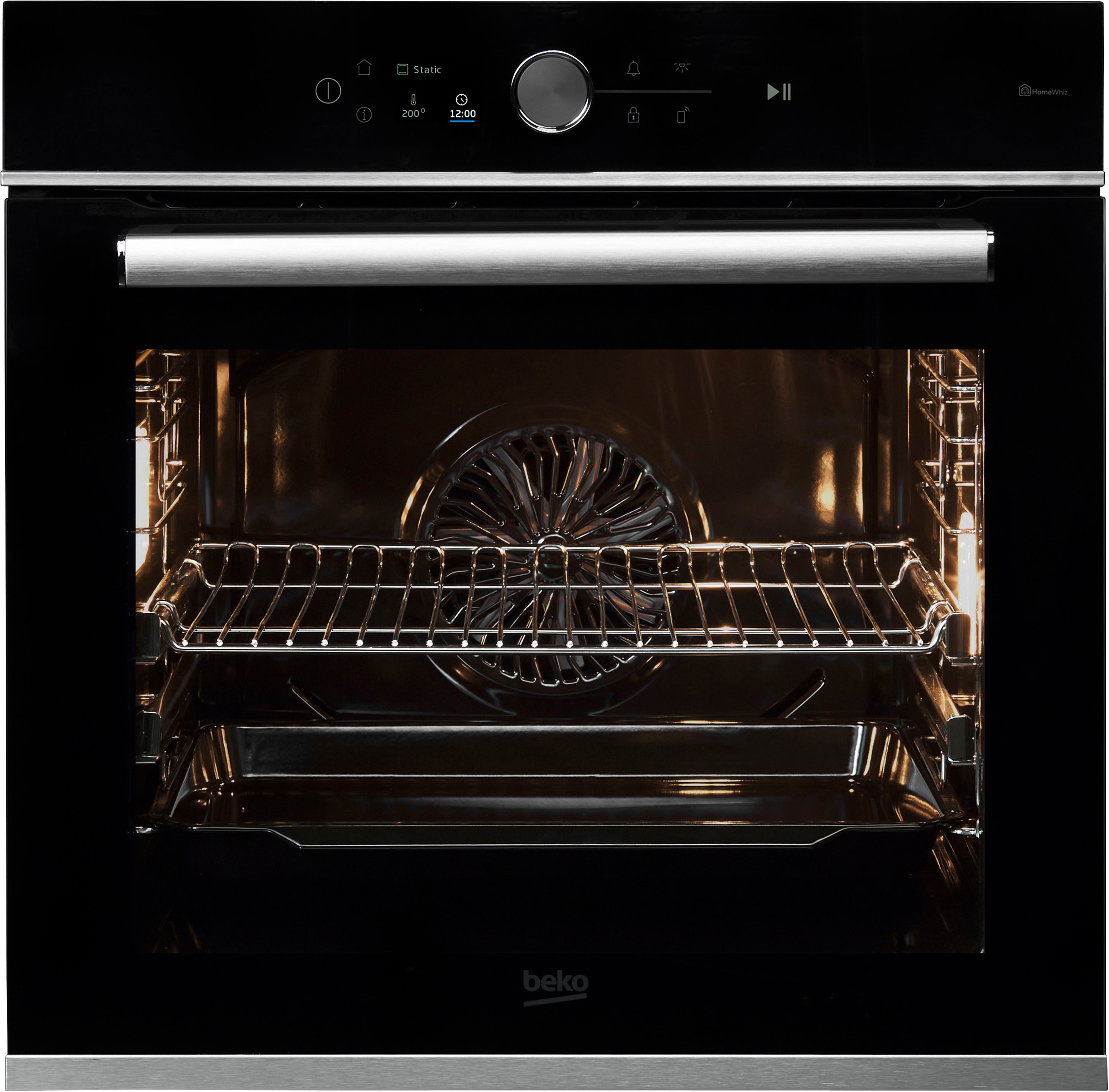 BEKO Pyrolyse Backofen  »BBIM13500XPSW«, mit 2-fach-Teleskopauszug, Pyrolyse-Selbstreinigung
