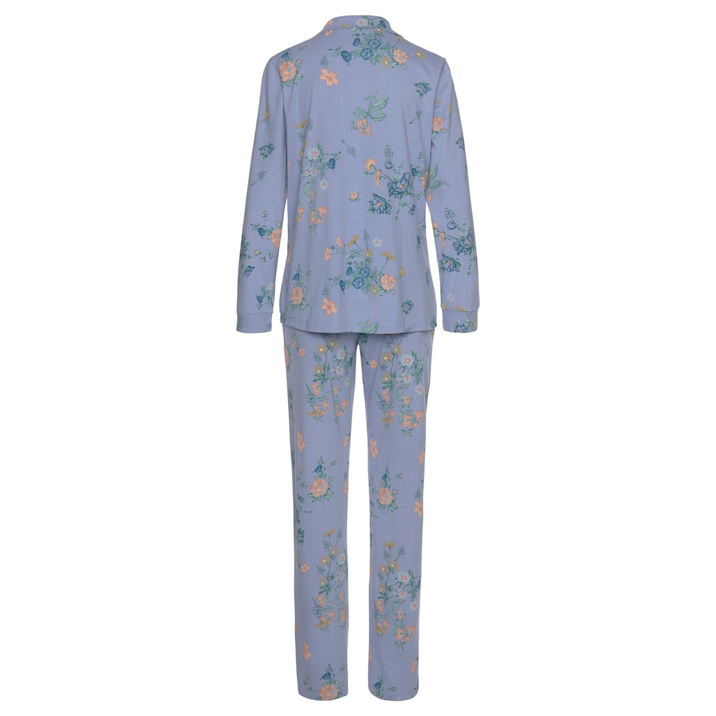 Vivance Dreams Pyjama, (2 tlg.), mit Blumen Print