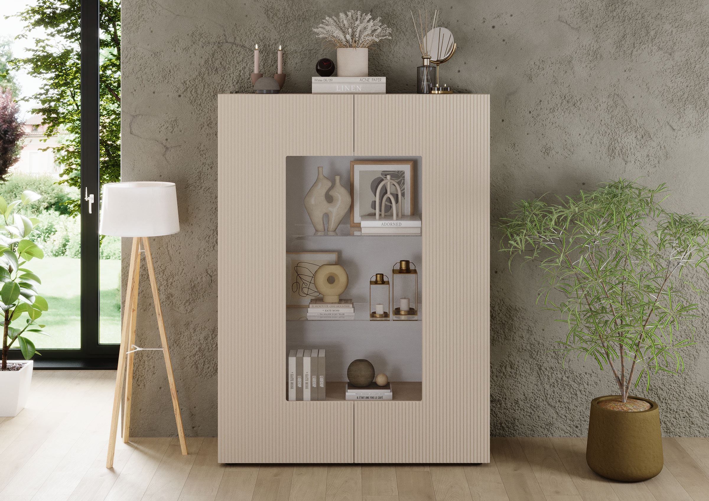 INOSIGN Vitrine "RIO, Höhe 166 cm, Hochschrank mit 2 Türen, Anrichte, Stand günstig online kaufen