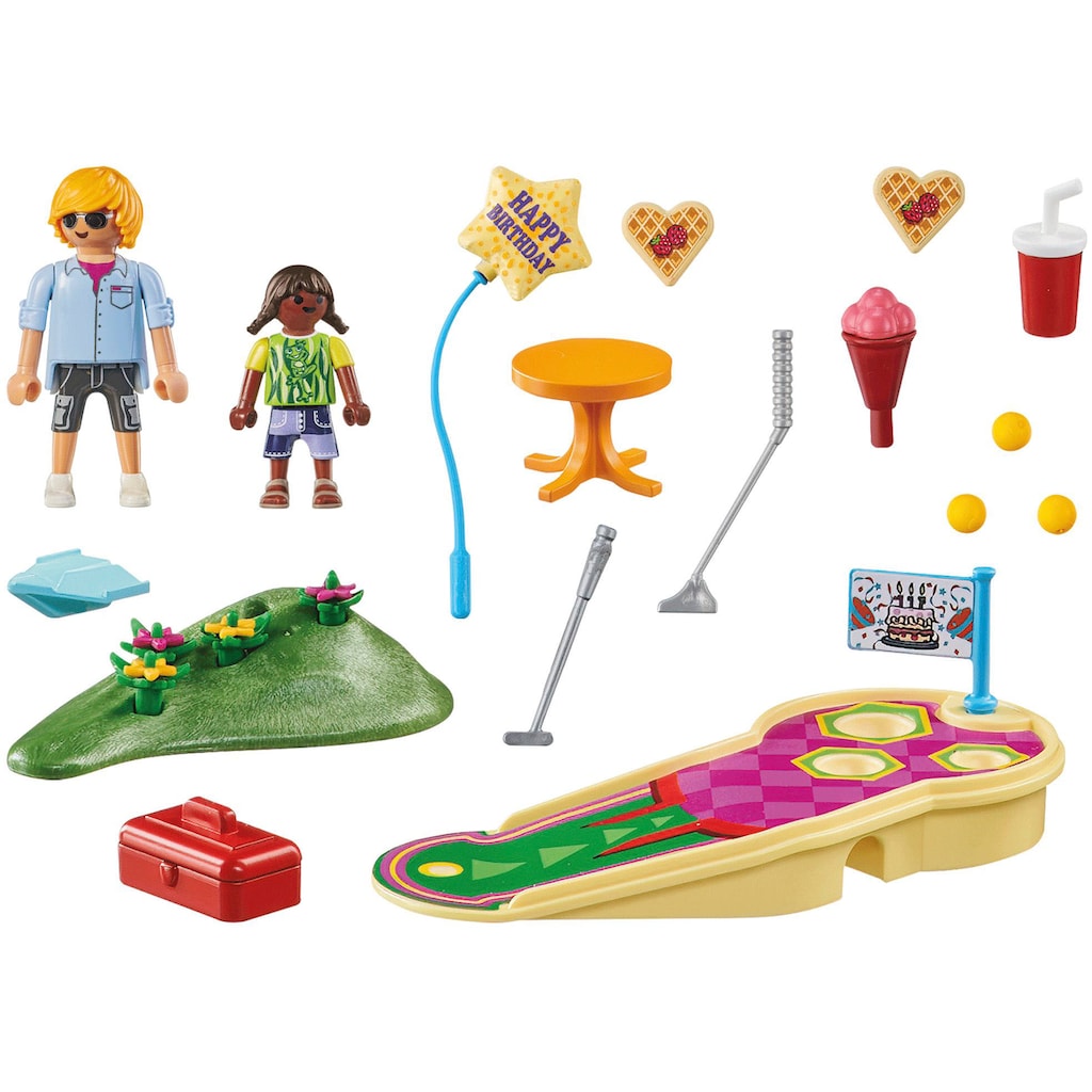 Playmobil® Konstruktions-Spielset »Minigolf (71449), Family Fun«, (33 St.)