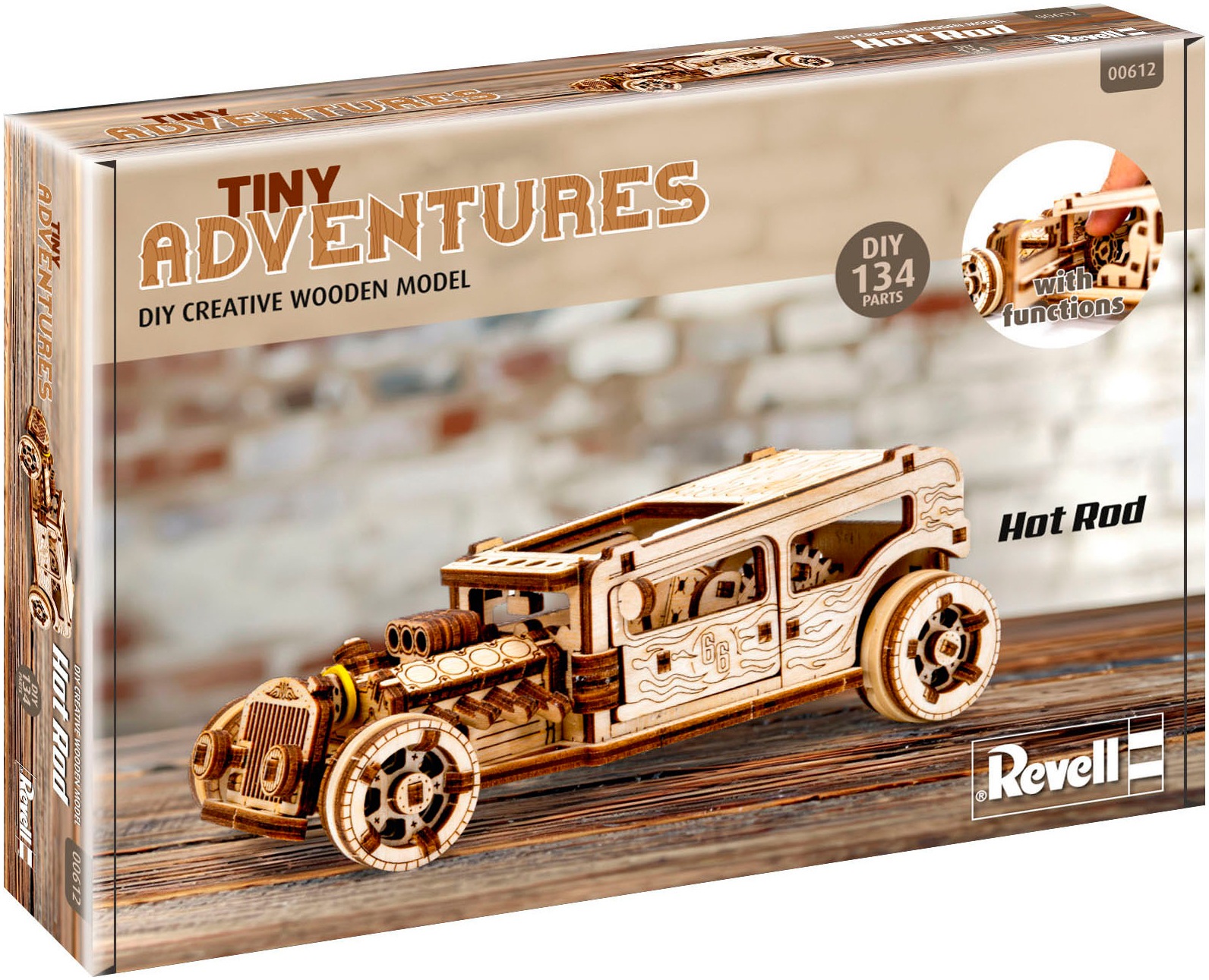 Revell® Modellbausatz »Revell Tiny Adventures, Hot Rod«, 1:32, Made in Europe, FSC® - schützt Wald