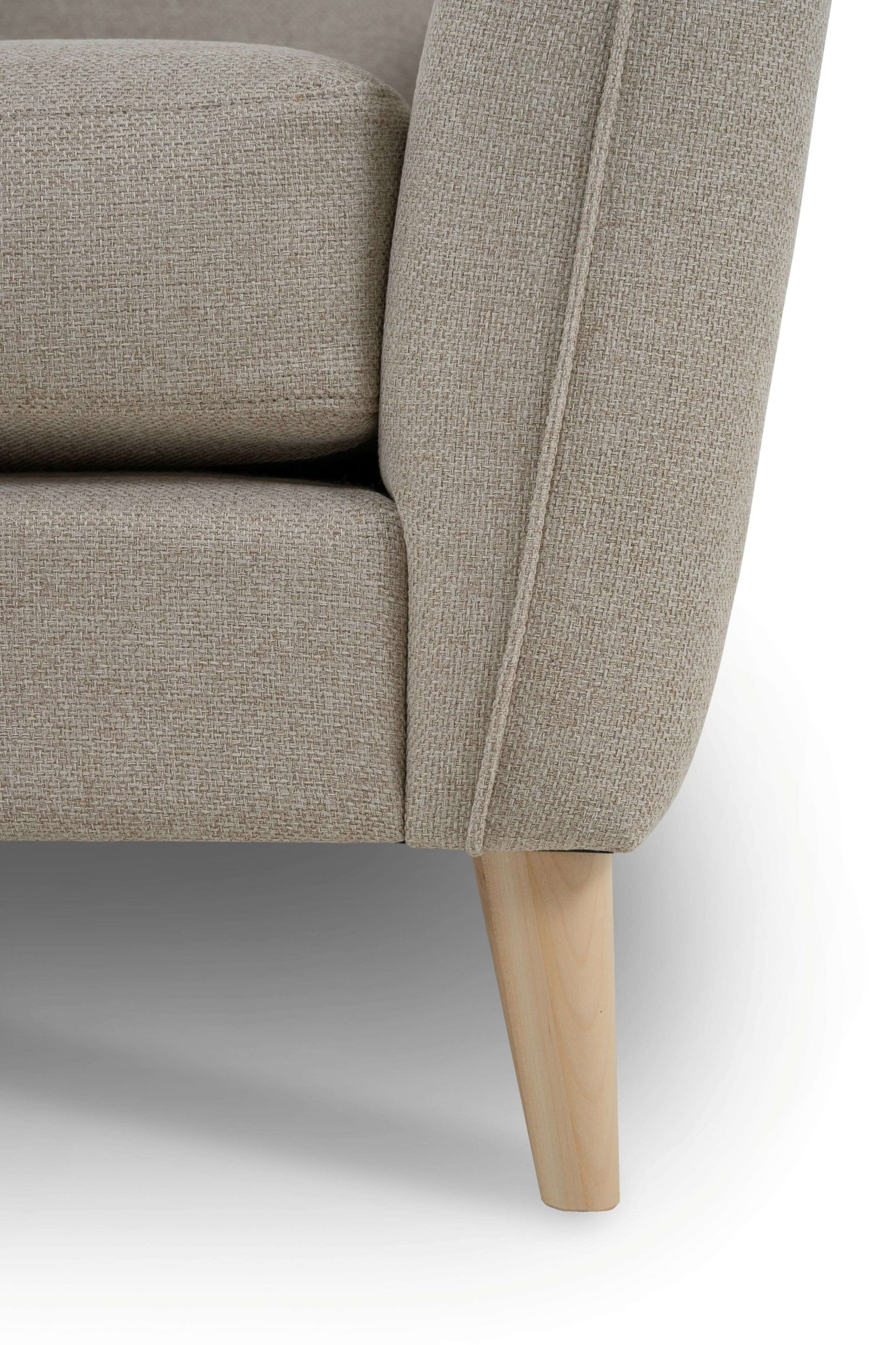Home affaire Ecksofa »MARSEILLE 278/202 cm, L-Form, Ottom. rechts/links«, Massivholzbeine aus Eiche, in verschieden Bezügen und Farbvarianten