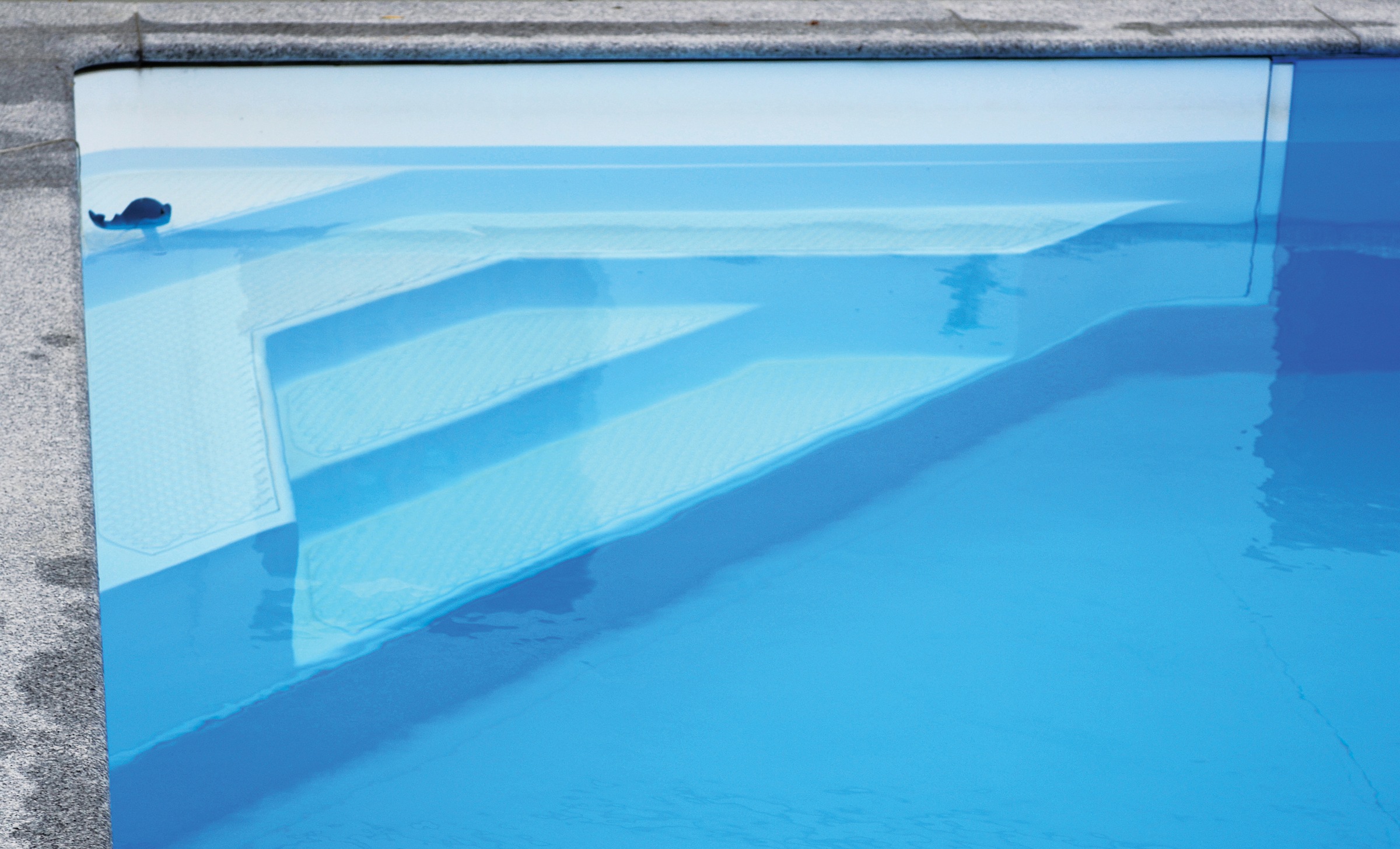 KWAD Rechteckpool »mit Ecktreppe« 8x4, 7x3,5 oder 6x3m Höhe: 1,50m, mit Foliensack 0,8mm