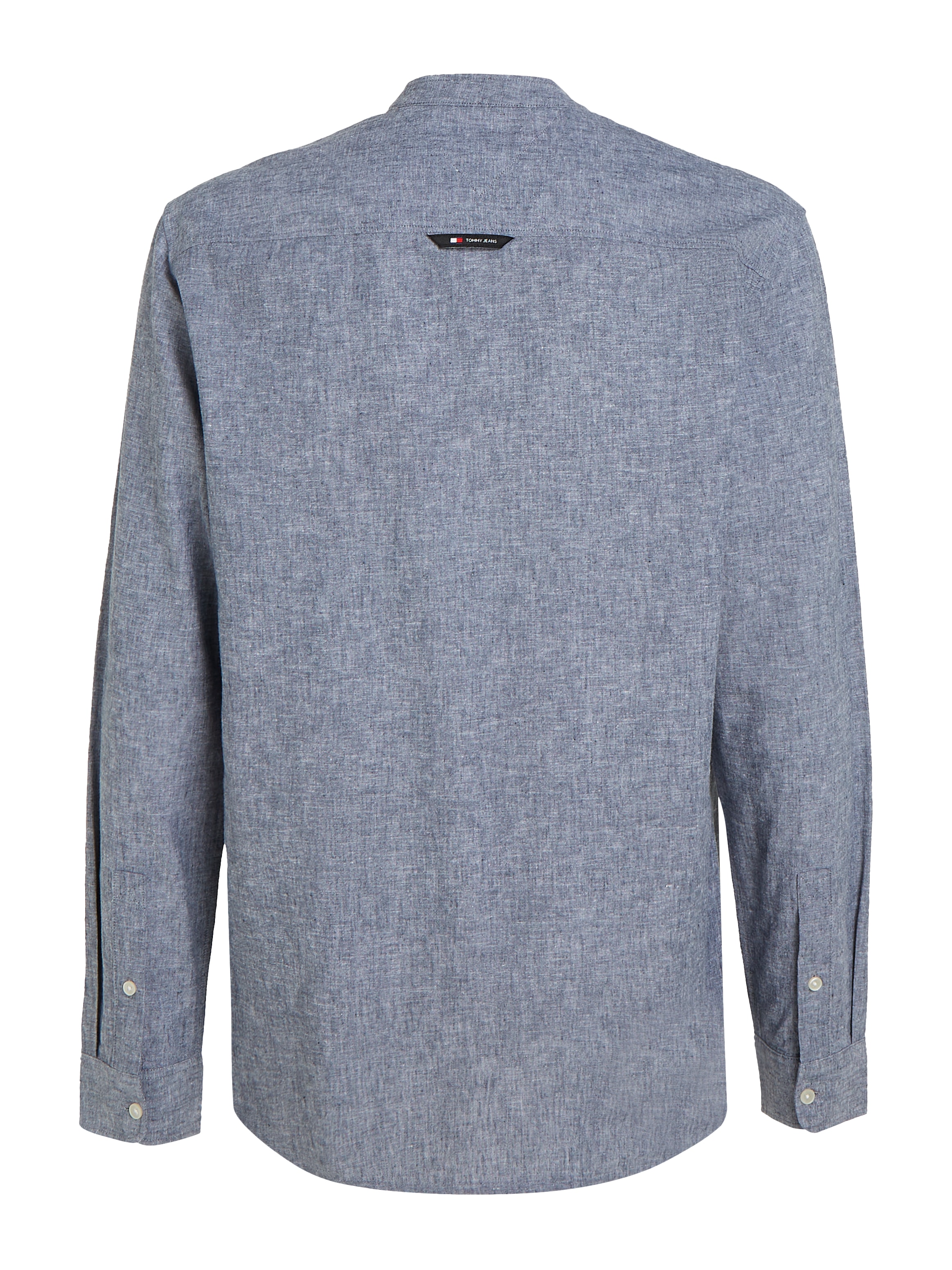 Tommy Jeans Langarmhemd »TJM REG MAO LINEN BLEND SHIRT«, in melierter Optik