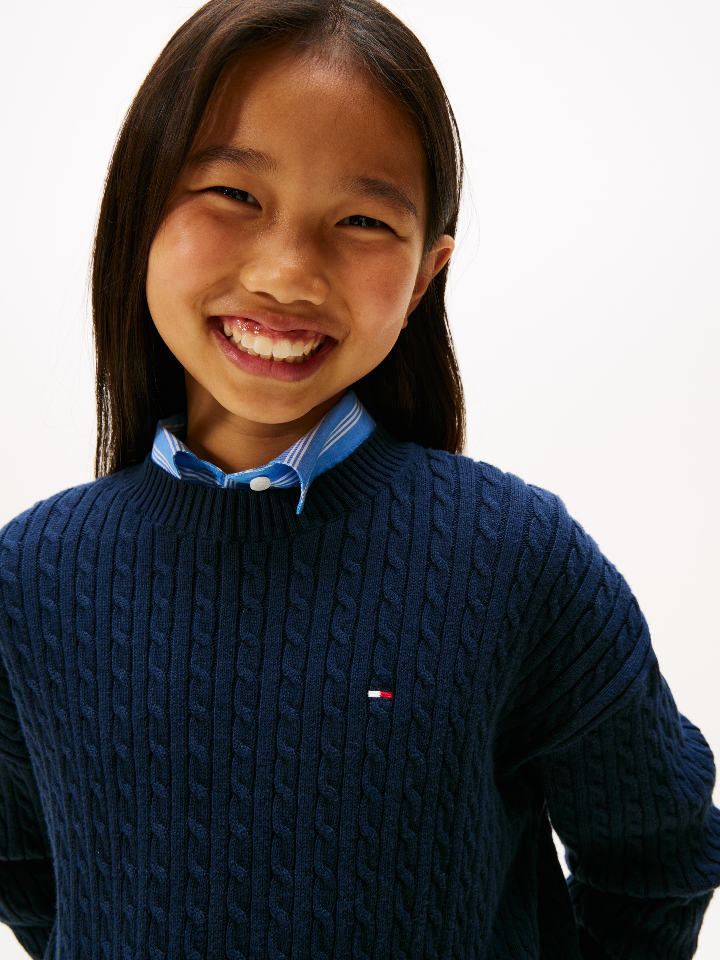 Tommy Hilfiger Strickpullover »CABLE SWEATER« Kinder bis 16 Jahre