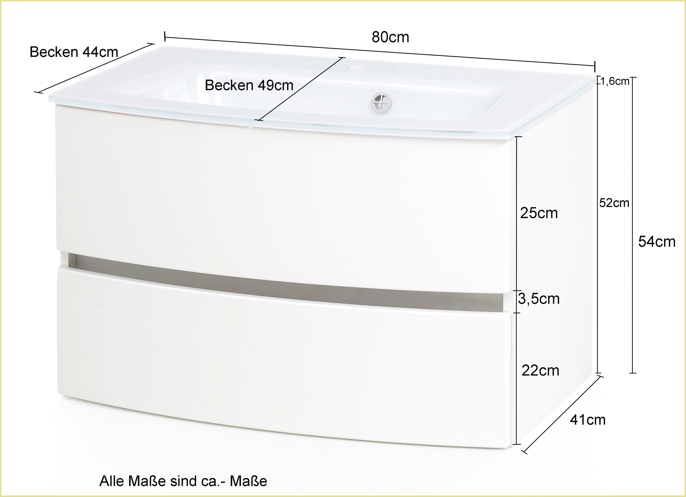welltime Badezimmer-Set »Kaunas«, (Set, 4 St.), Breite 120 cm, Soft Close Funktion