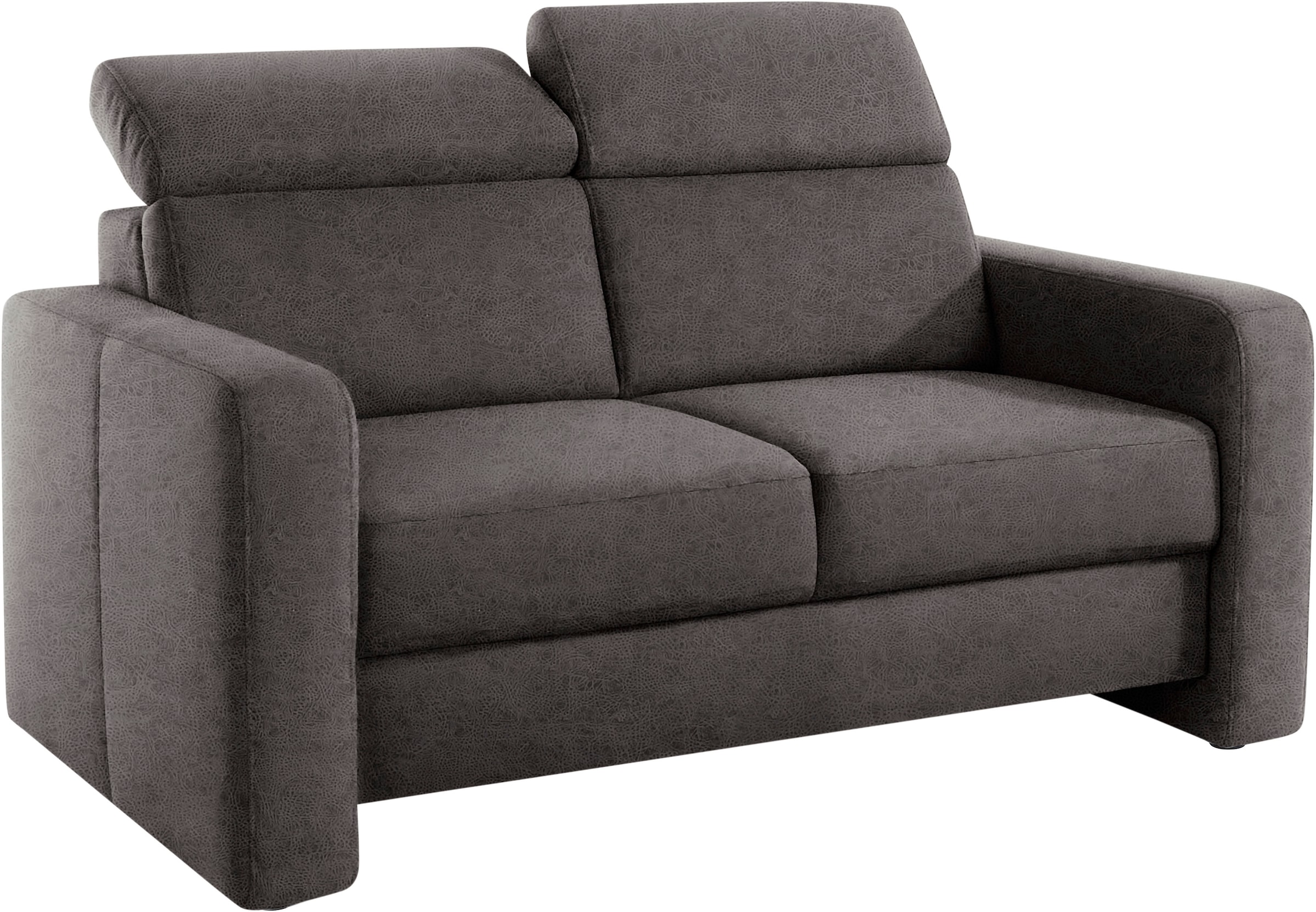 sit&more 2-Sitzer »Bologna«, inklusive Kopfteilverstellung und Federkern