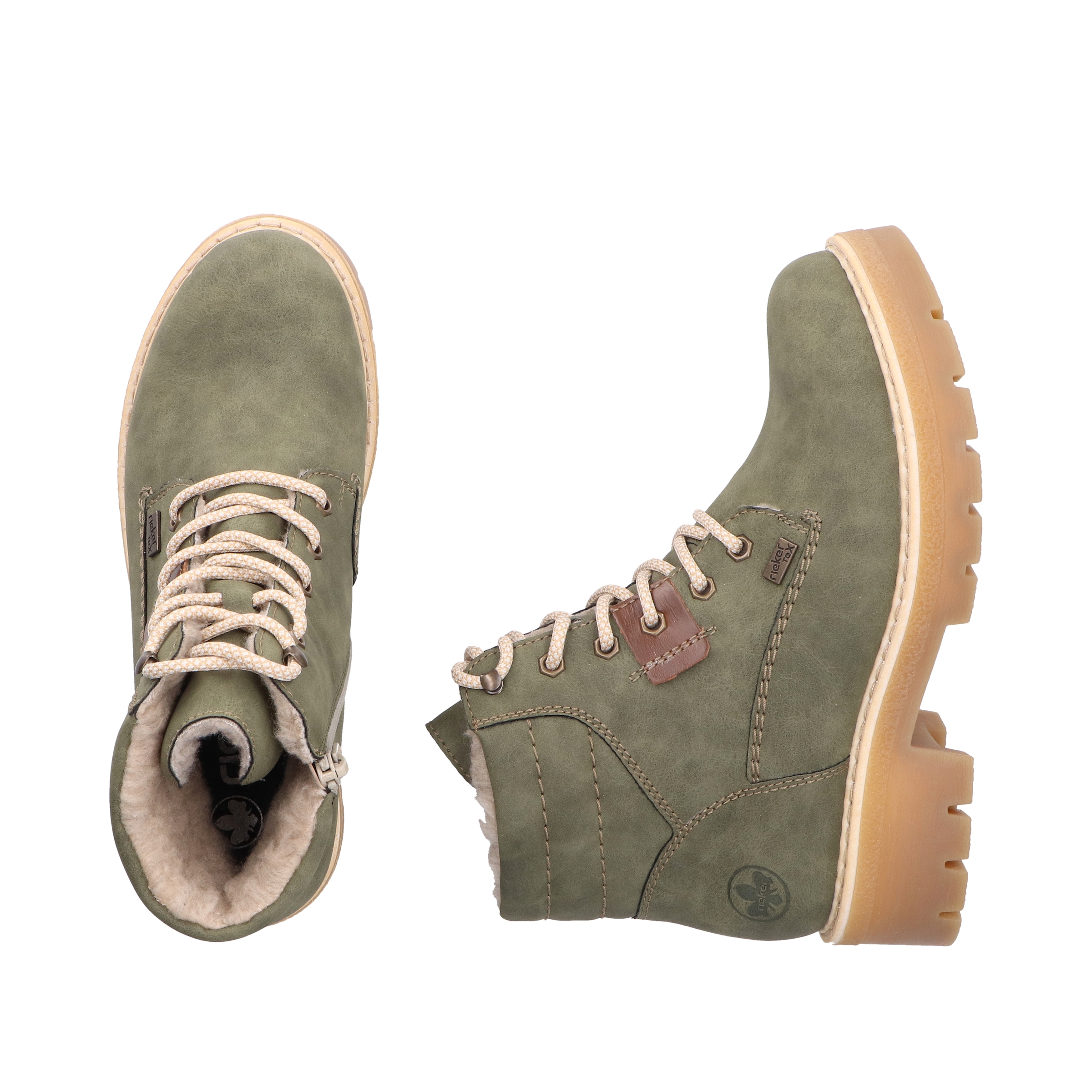 Rieker Winterstiefelette, Winterboots, Schnürboots mit wasserabweisender riekerTEX-Membran