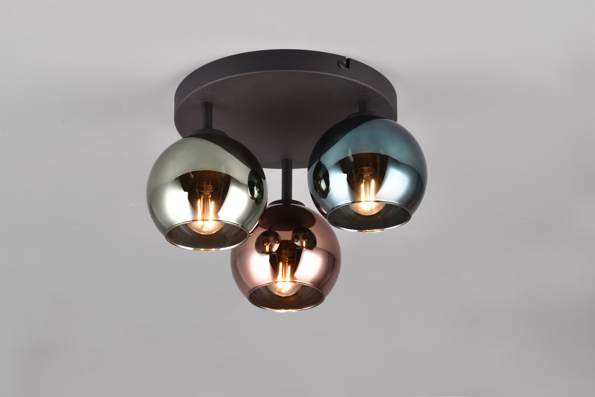 REALITY Leuchten Deckenleuchte »SHELDON, Deckenlampe 3-flammig exkl 3x E14 günstig online kaufen