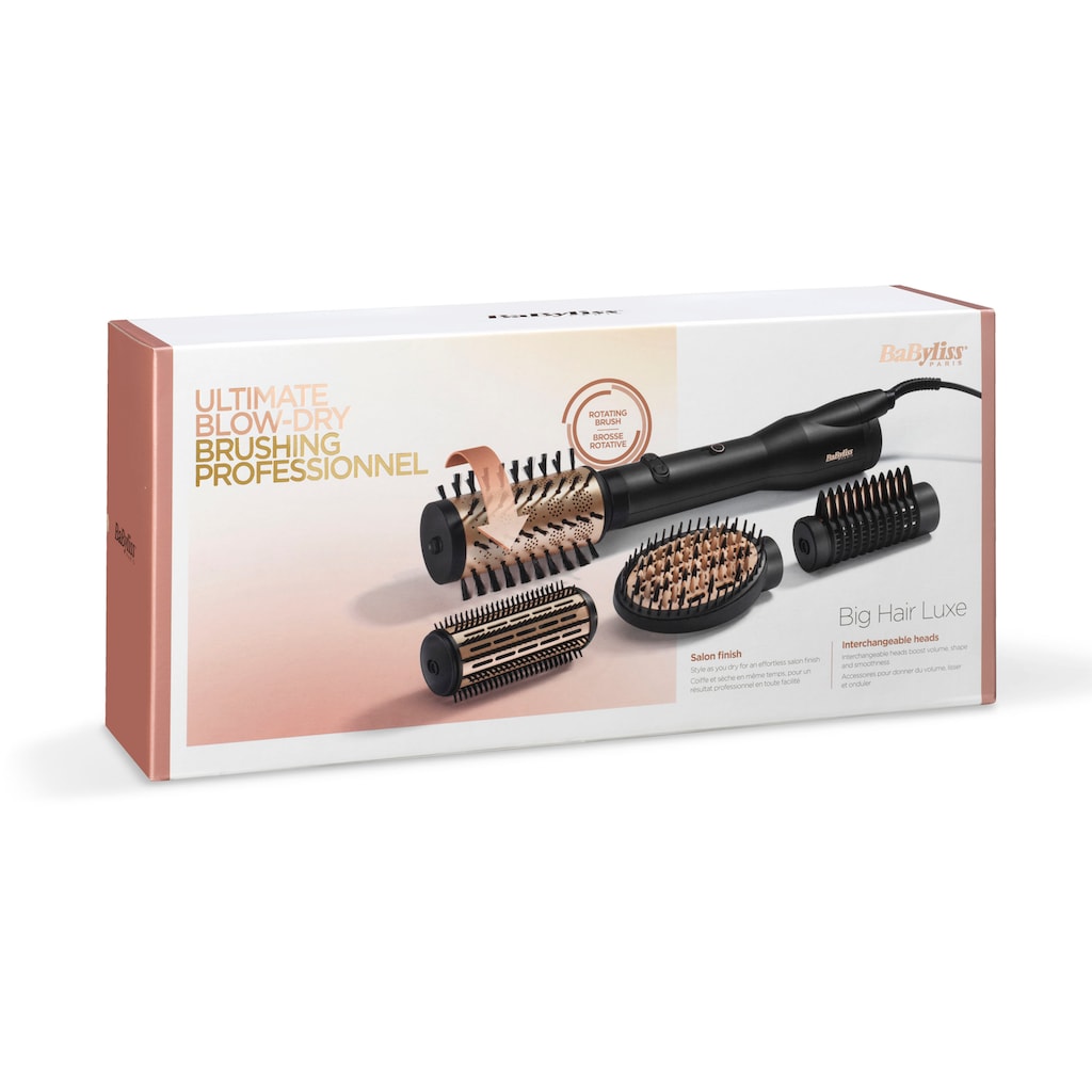 BaByliss Warmluftbürste »AS970E Big Hair Luxe«, 4 Aufsätze}