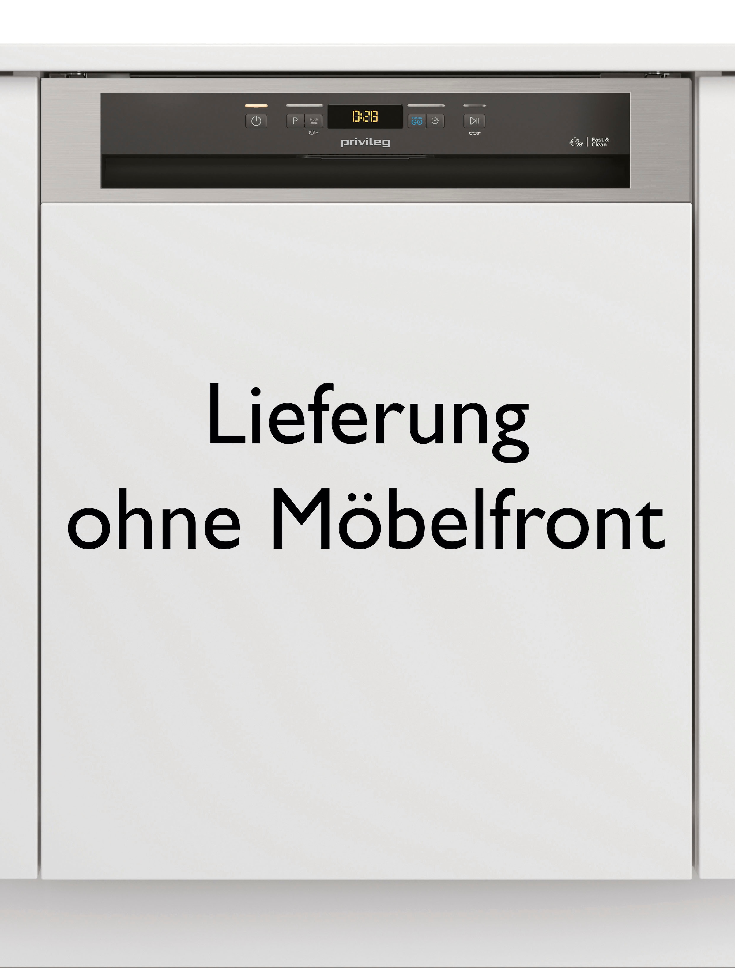 Privileg teilintegrierbarer Geschirrspüler »P0B ECO D551 X«, 14 Maßgedecke günstig online kaufen