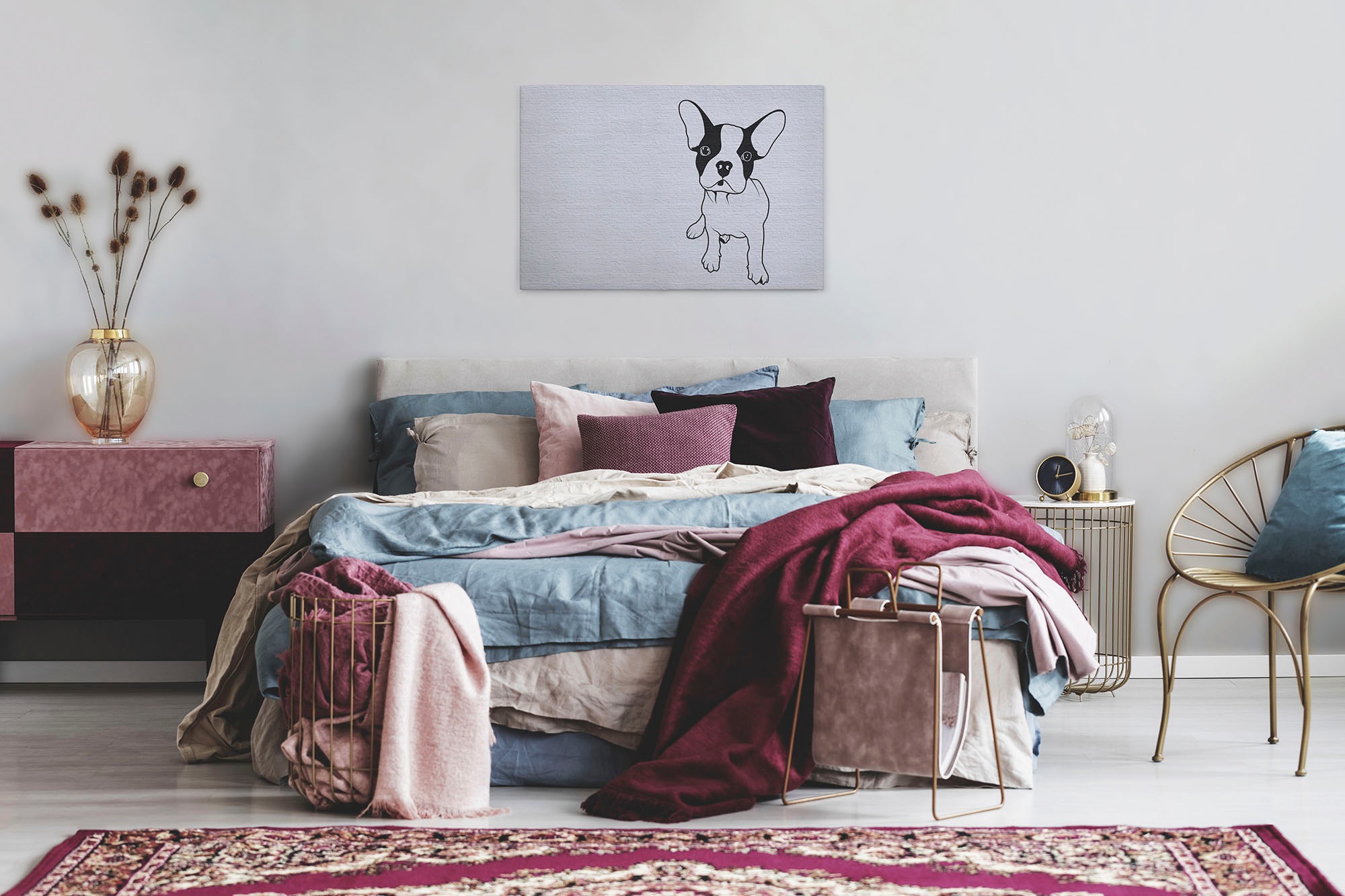 A.S. Création Leinwandbild »tattoo you«, Kunst-Modern-Kinder, (1 St.), Keilrahmen Bild Herz Leinwand-Bild Wohnzimmer modern Wandbild Kinder