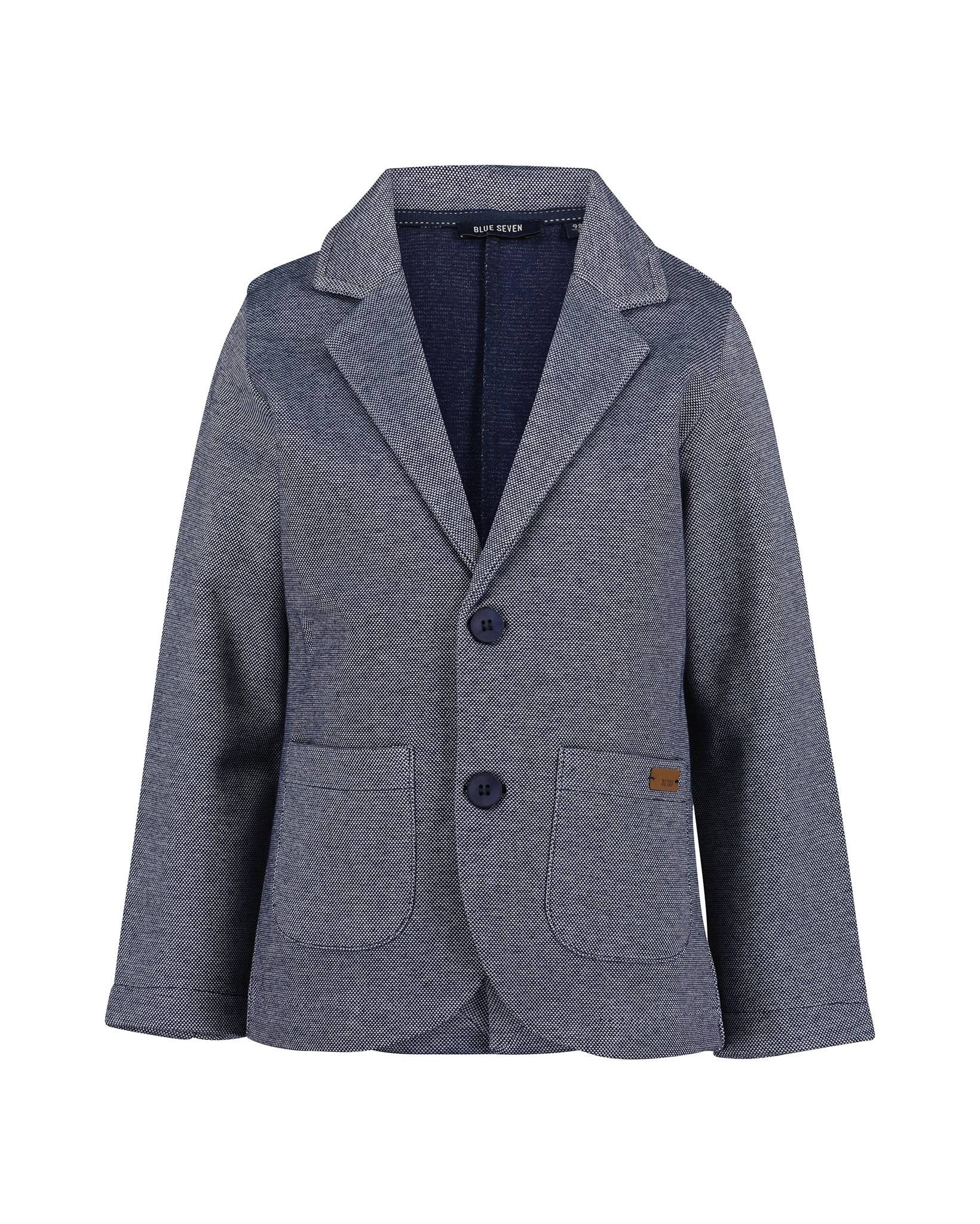 Blue Seven Sweatjacke Sweatblazer, Einreiher mit Reversekragen