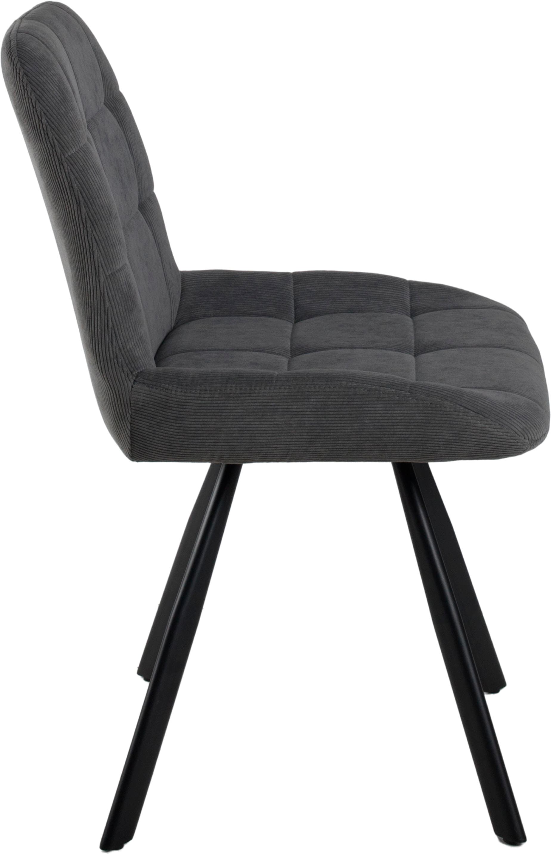 Duo Collection Esszimmerstuhl »Elli Esszimmerstuhl, 4er-Set«, (Set), 4 St., Cord, robuster Kord Bezug, gesteppte Polsterung, bis 110 kg belastbar