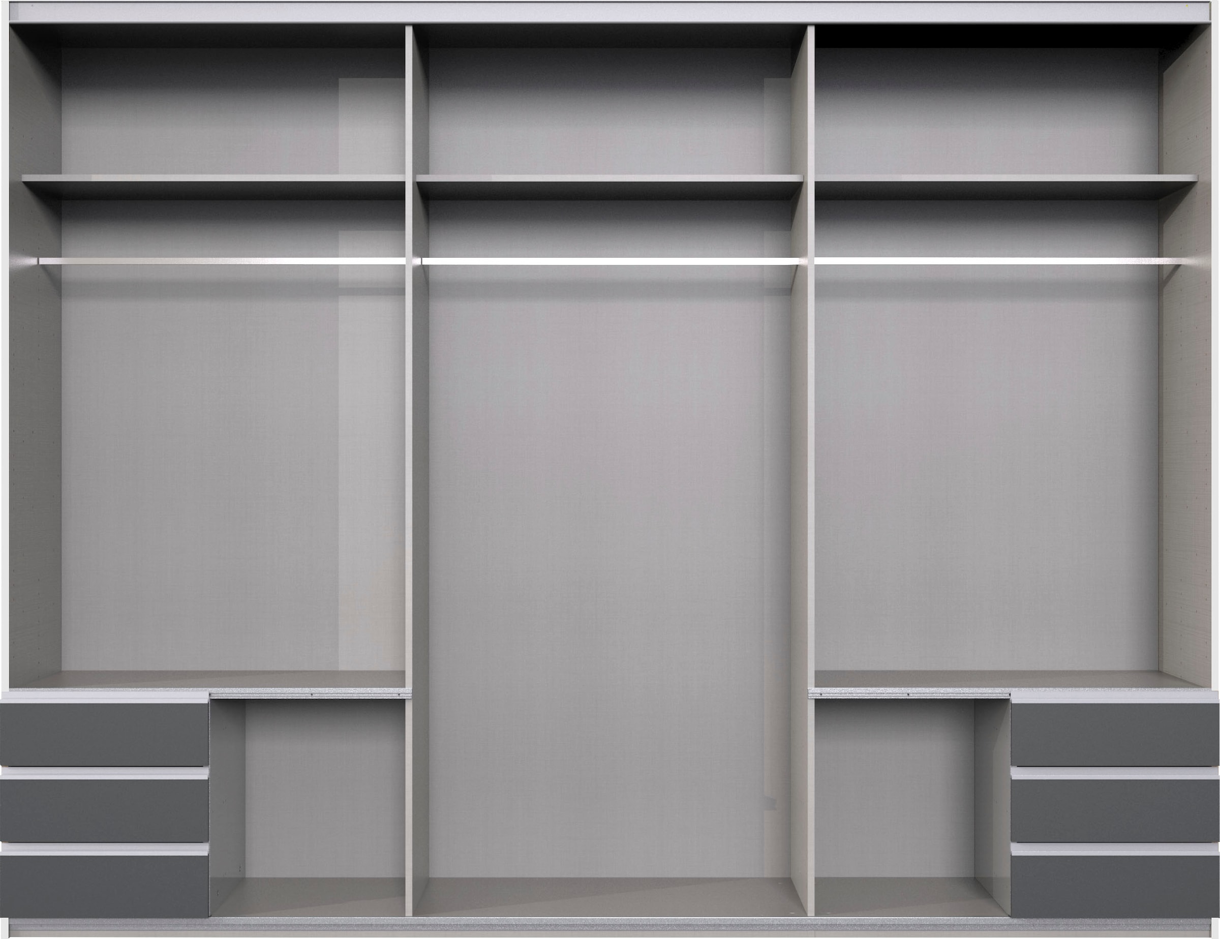 Wimex Schwebetürenschrank »Emden moderner Kleiderschrank mit Spiegel und Schubladen BESTSELLER«, Schlafzimmer Schrank Garderobenschrank mit Schwebetüren Topseller