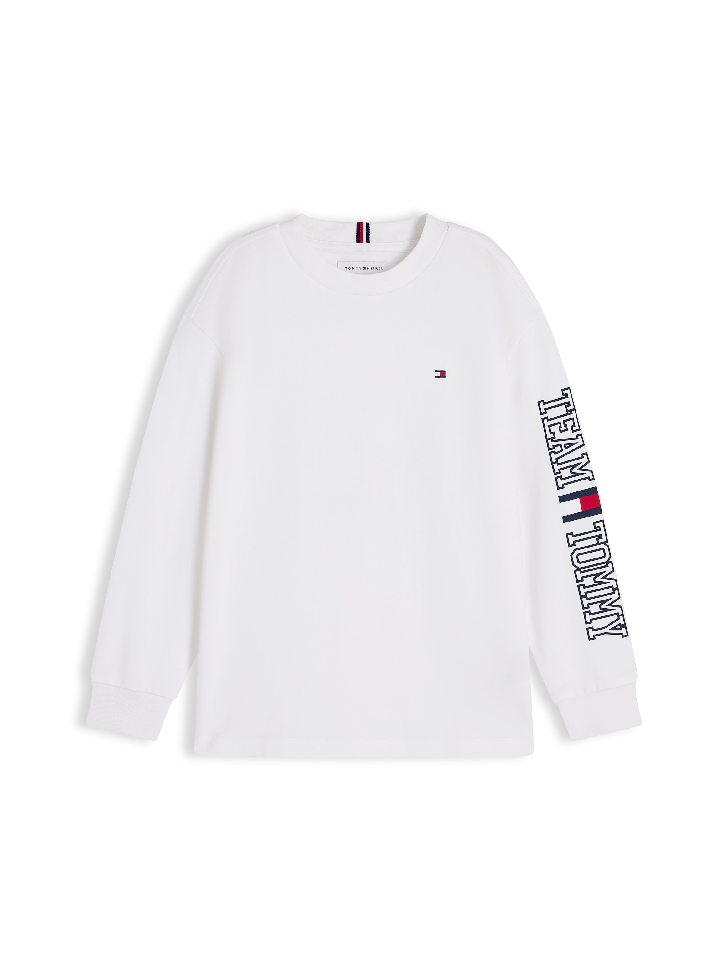 Tommy Hilfiger Langarmshirt Regular Fit, Kinder bis 16 Jahre, Druck auf einem Arm