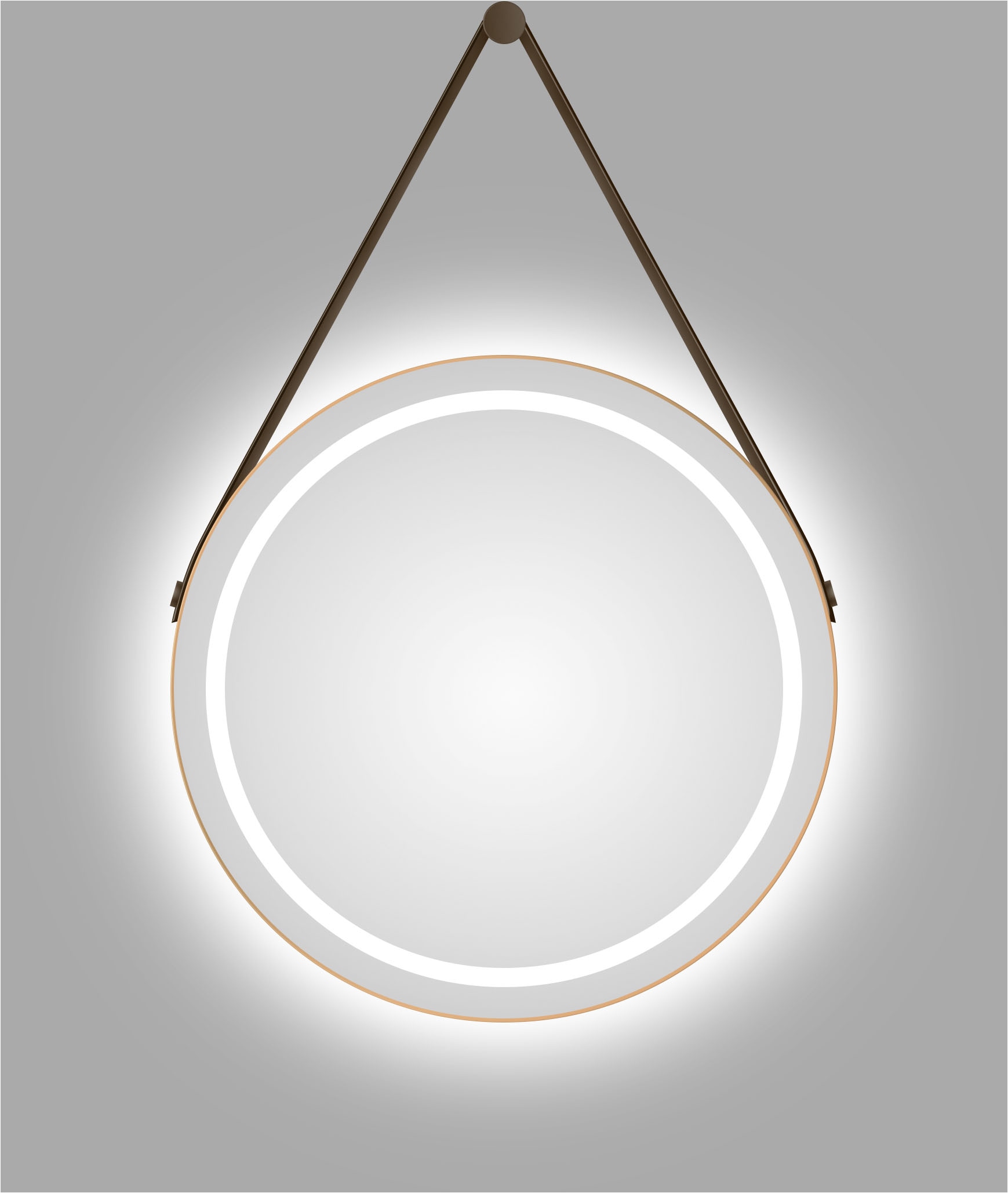 Talos Spiegel »TALOS CORVIA«, austauschbare LED Beleuchtung, Shine in matt, Ø50 cm