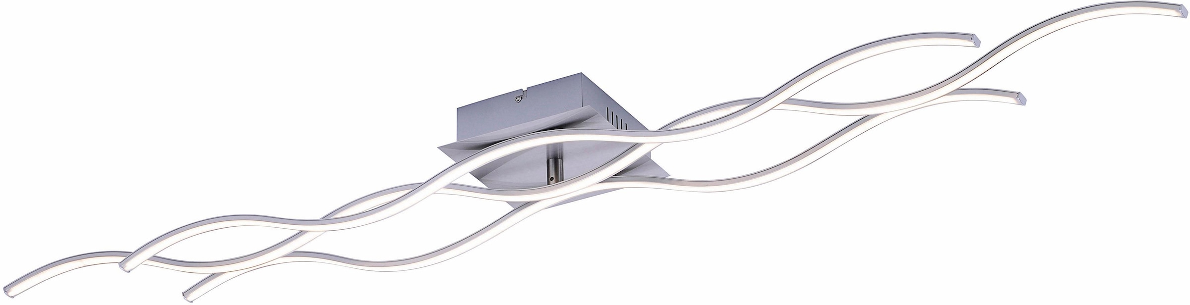 JUST LIGHT Deckenleuchte »WELLA«, 3 flammig, Leuchtmittel LED-Board | LED fest integriert, inklusive festverbautem LEDLeuchtmittel