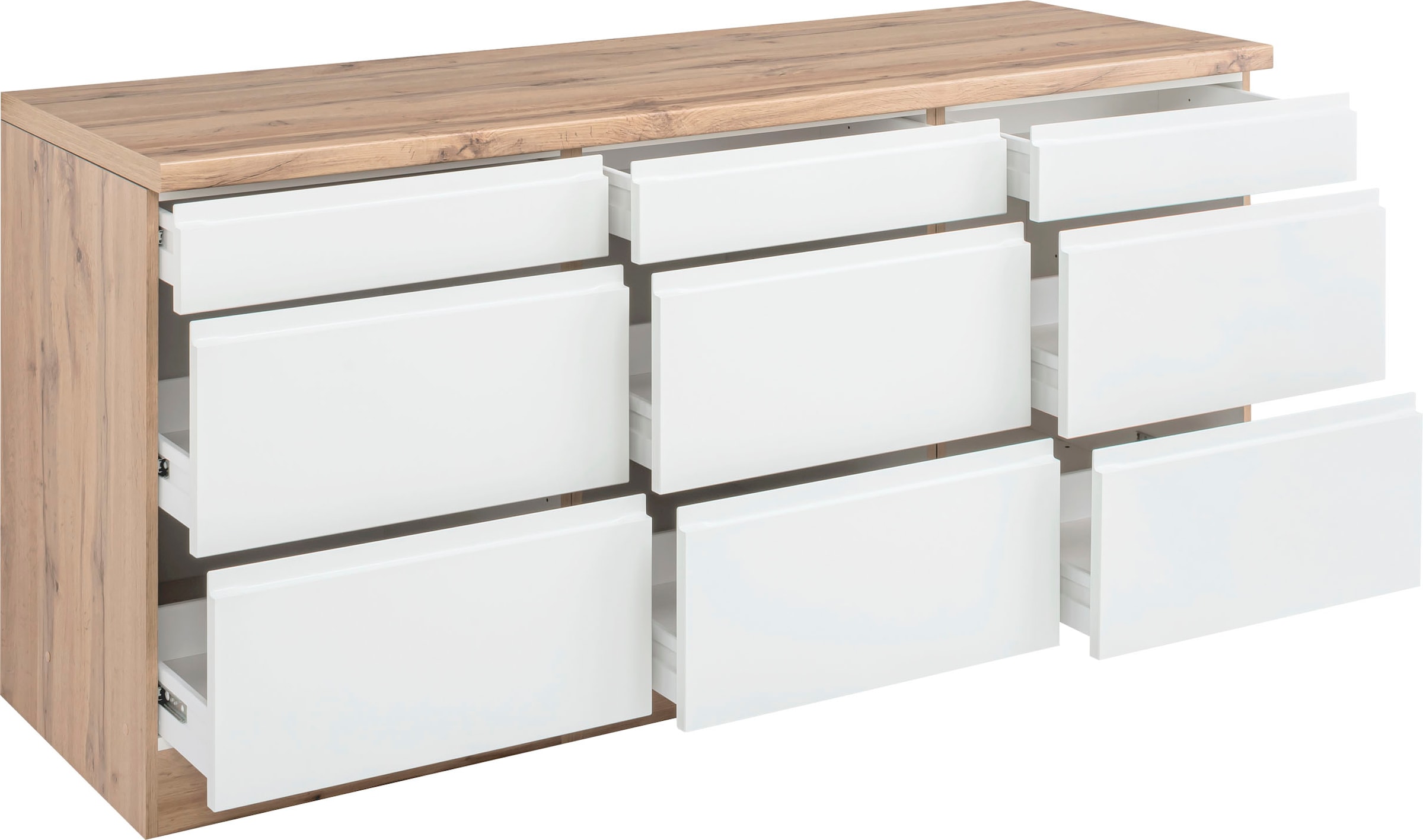 KOCHSTATION Unterschrank »KS-Bruneck« >>Bruneck<< 180 cm breit, für viel Stauraum, hochwertige MDF-Fronten