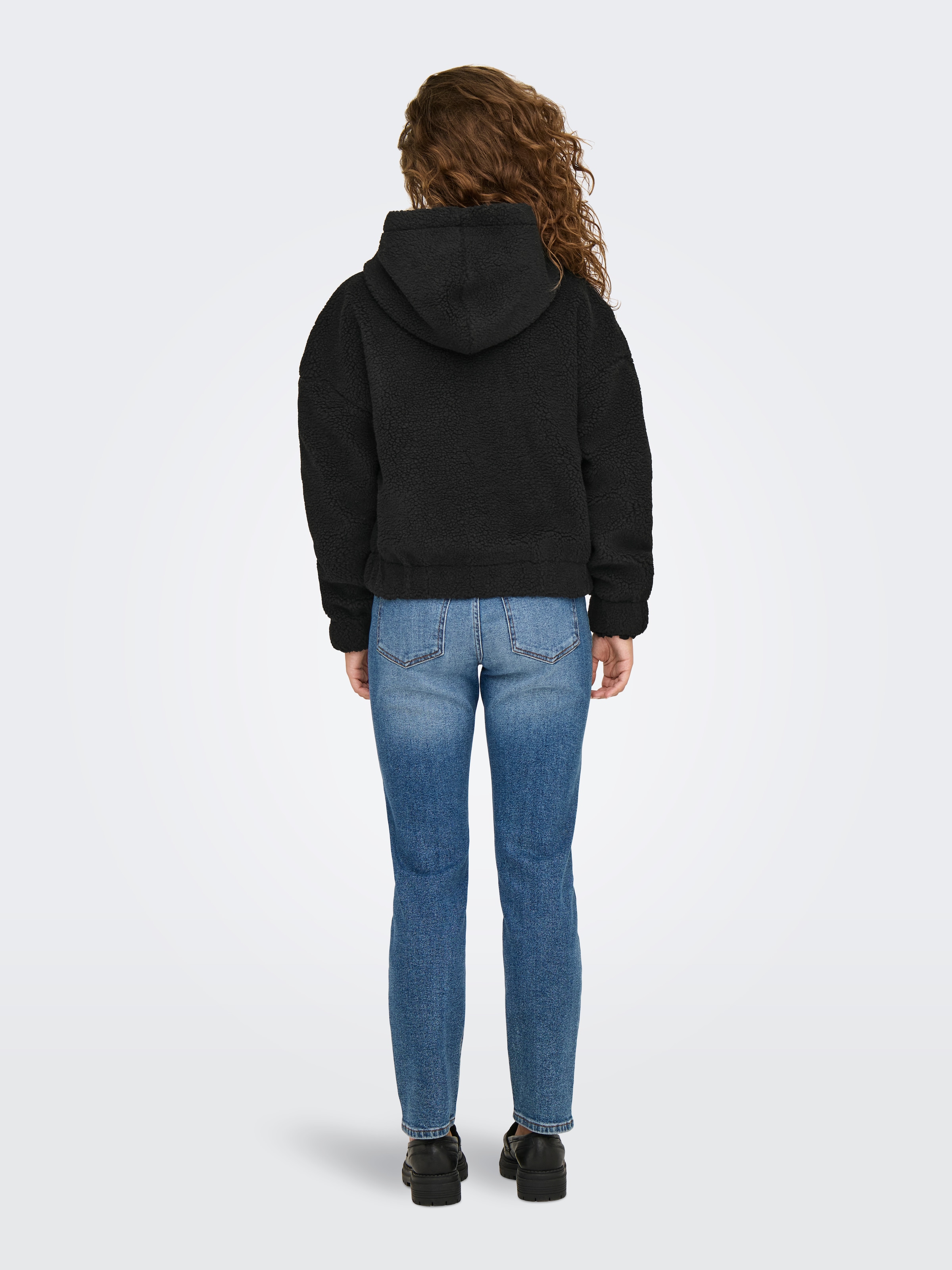 ONLY Fleecejacke »ONLTANJA TEDDY HOOD JACKET OTW NOOS«, mit Kapuze