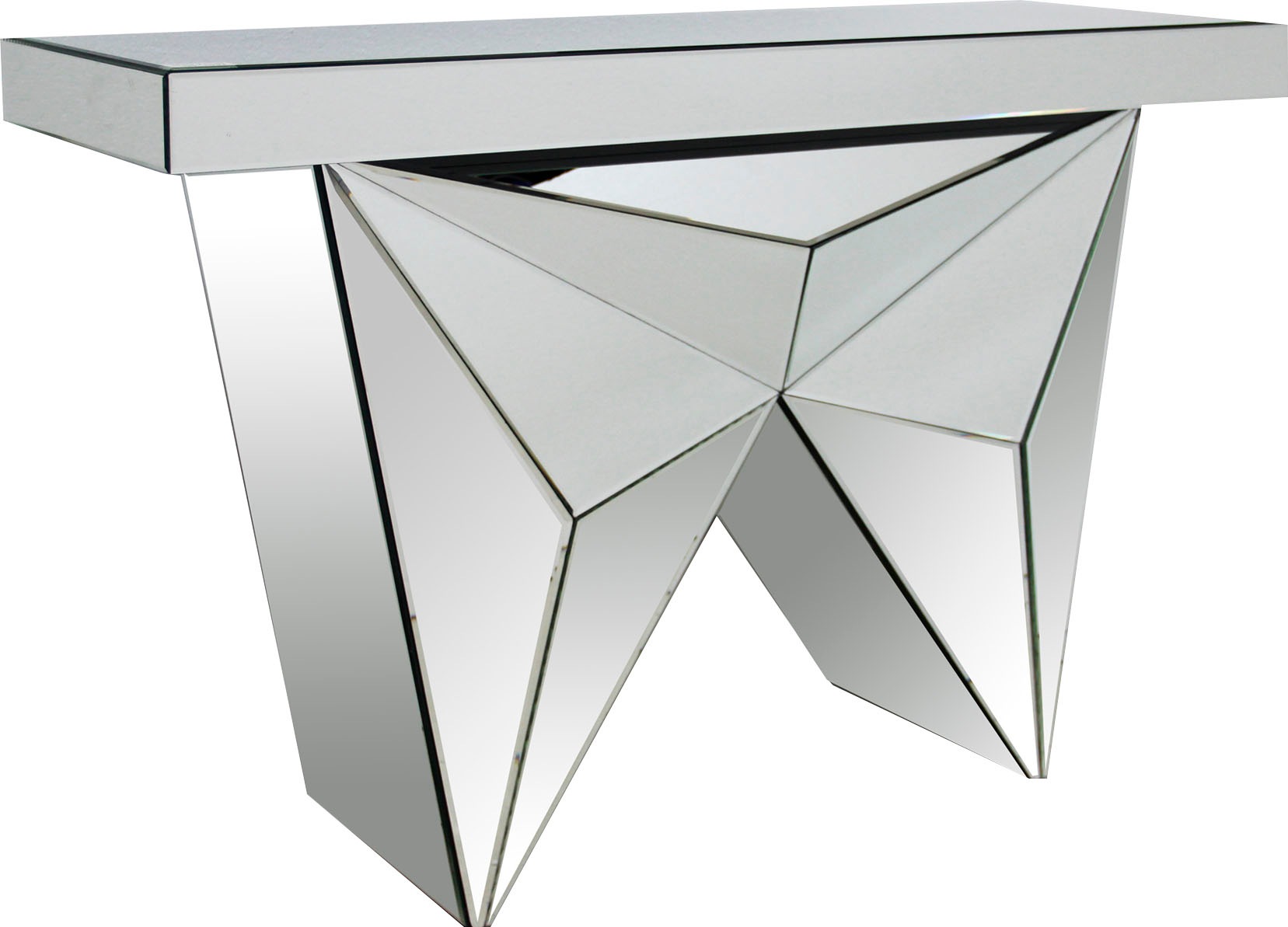 SalesFever Konsolentisch, verspiegelt, in edler Form und besonderer Optik