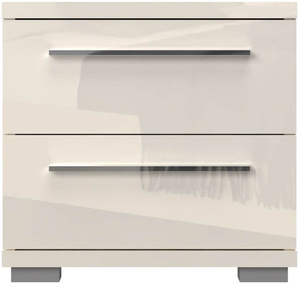 Places of Style Nachtkommode »Piano, Nachttisch aus FSC-zertifiziertem Holzwerkstoff, Made in Europe«, (45/40/43 oder 61cm (B/T/H), ideal passend zum Boxspringbett), UV lackiert, hochglänzend, Soft-Close Funktion, 2 oder 3 Schubladen