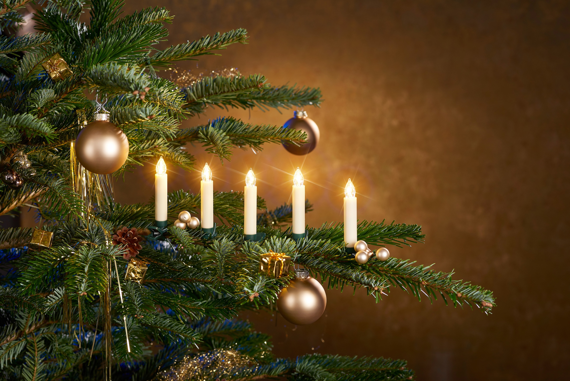 Christbaumschmuck«, flammig, my 25 8 bestellen LED-Christbaumkerzen Kerzen Dornen »Weihnachtsdeko, Raten plus kabellos, home auf St.-