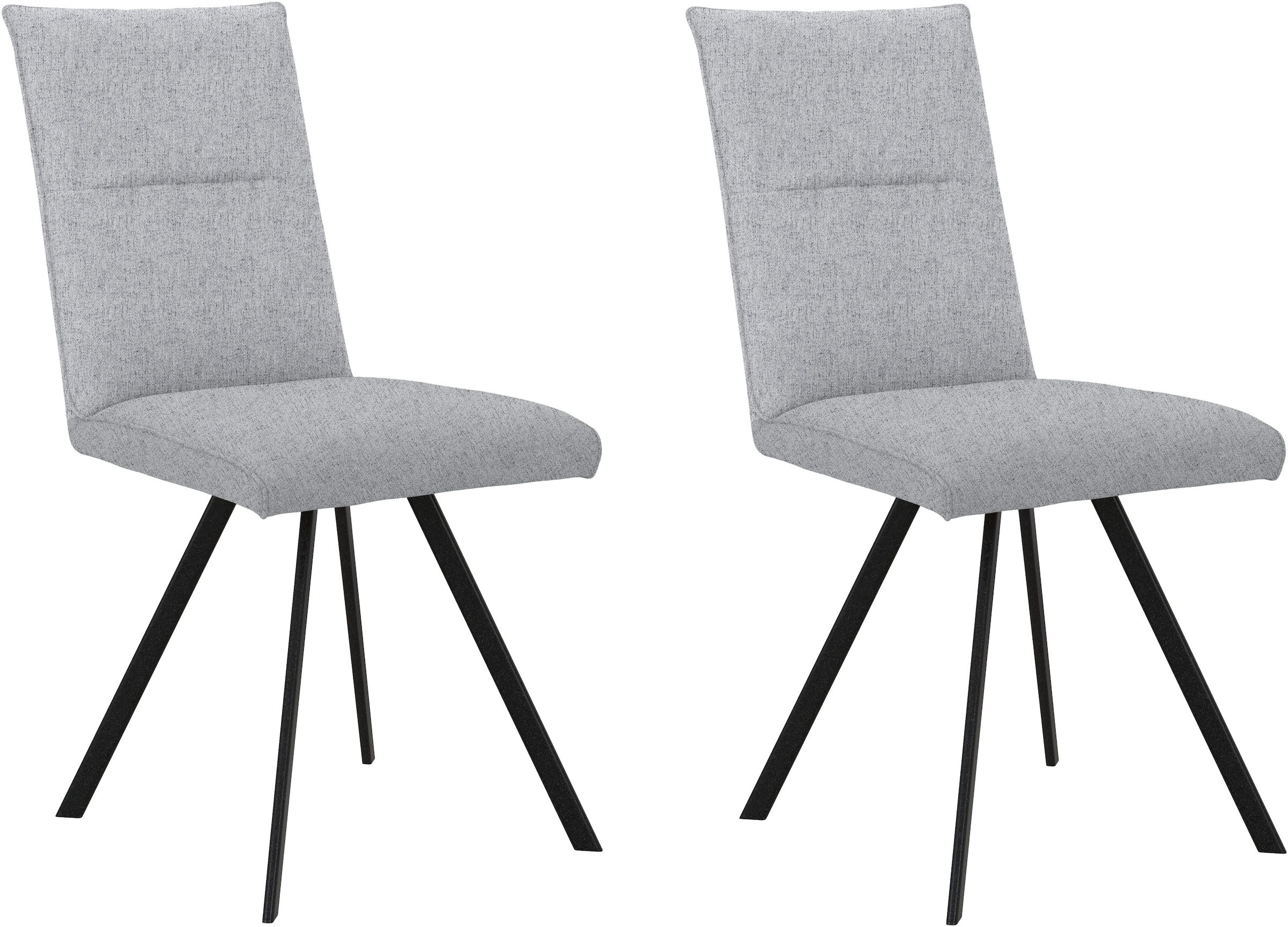 Home affaire 4-Fußstuhl »Sava«, (Set), 2 St., Struktur, Metallgestell günstig online kaufen