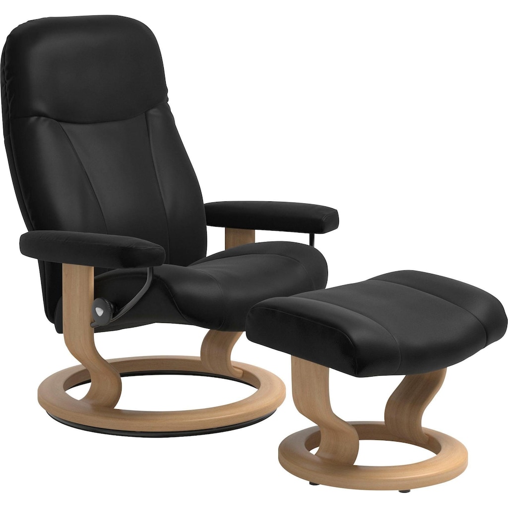 Stressless® Hocker »Garda«, mit Classic Base, Gestell Eichefarben