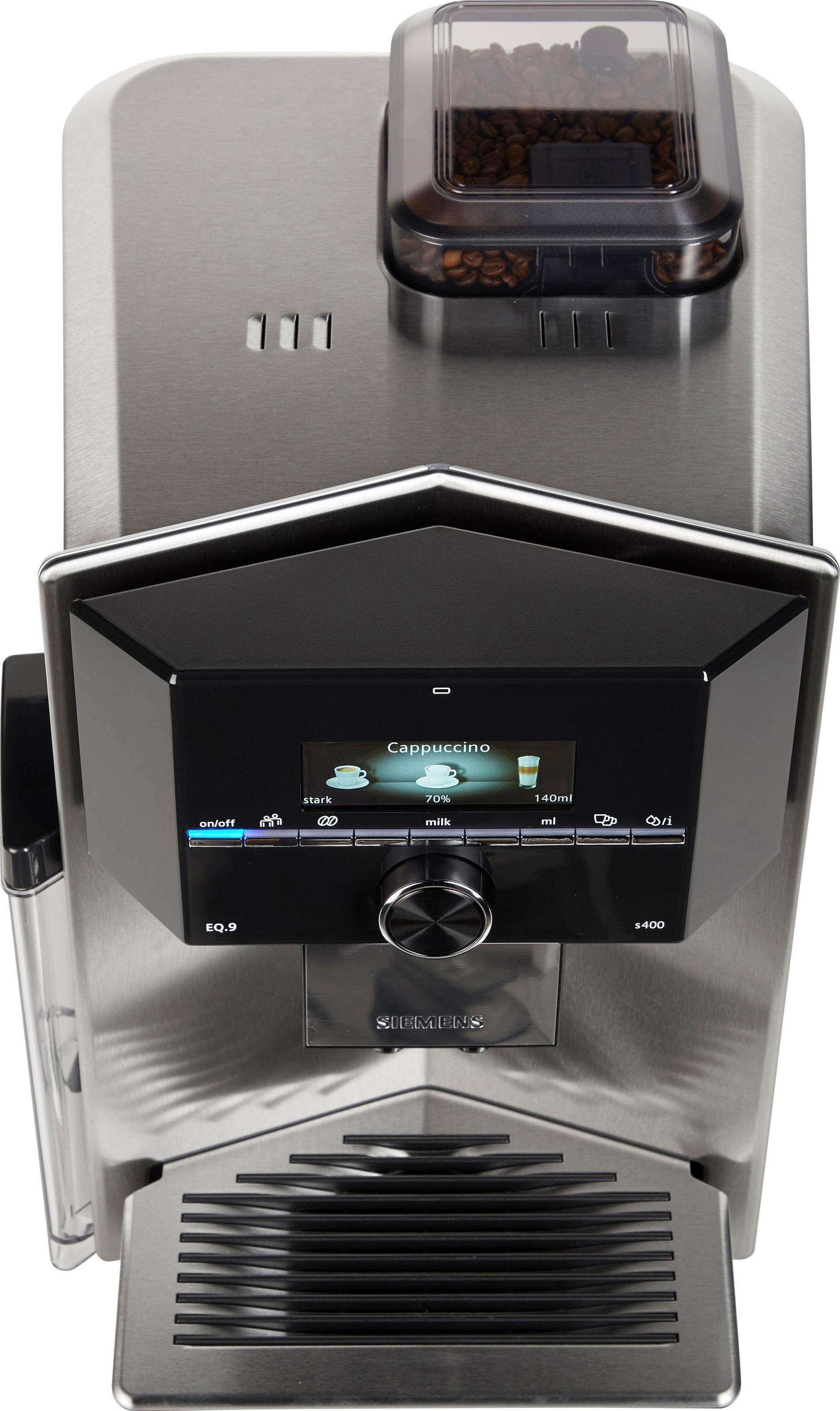 4. Bild von SIEMENS Kaffeevollautomat »EQ.9 s400 TI924501DE«, extra leise, automatische Milchsystem-Reinigung, bis zu 6 Profile