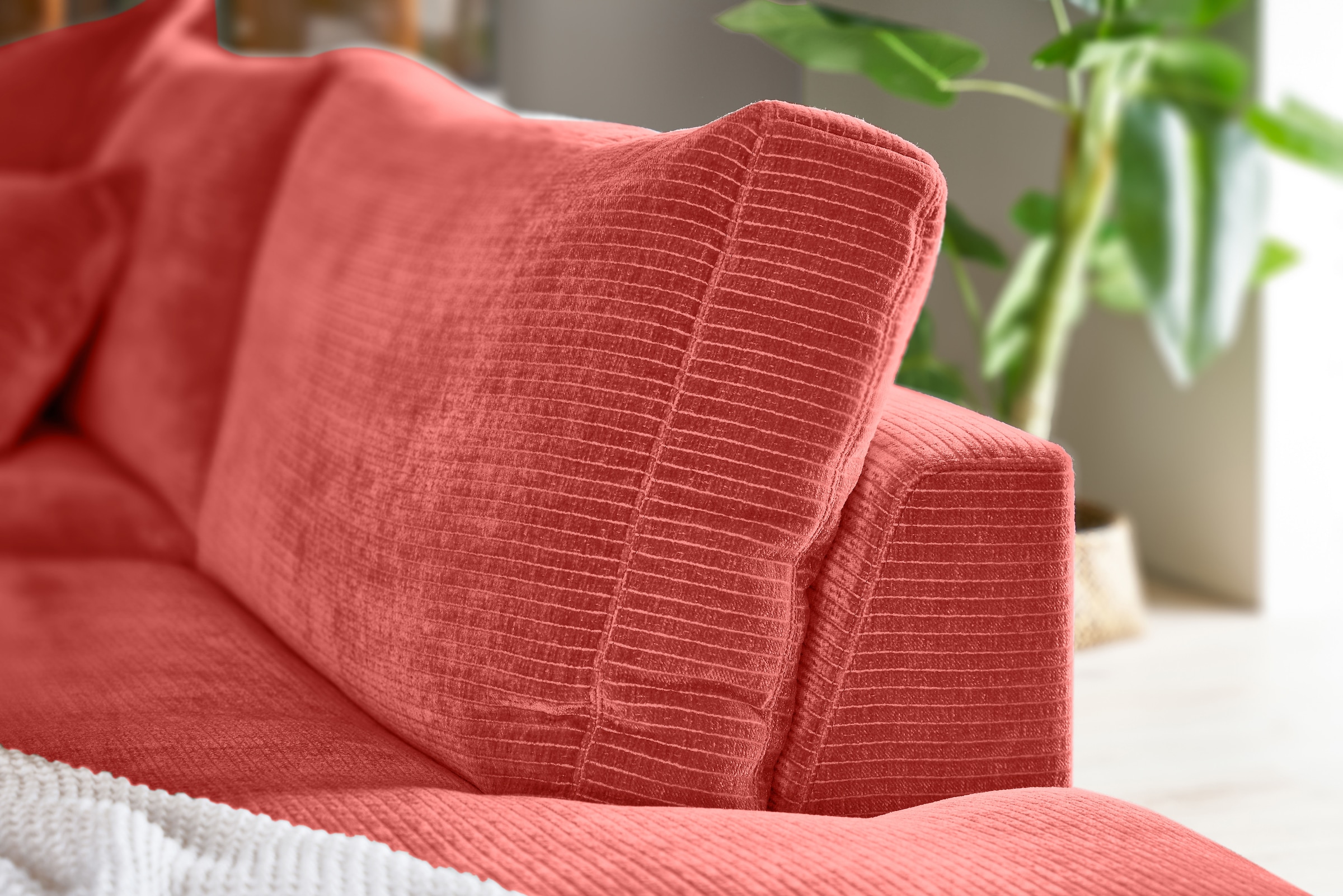 Musterring Ecksofa »Lucia«, verschiedene Farben, großer Longchair mit Armlehne, B330 x T190 cm